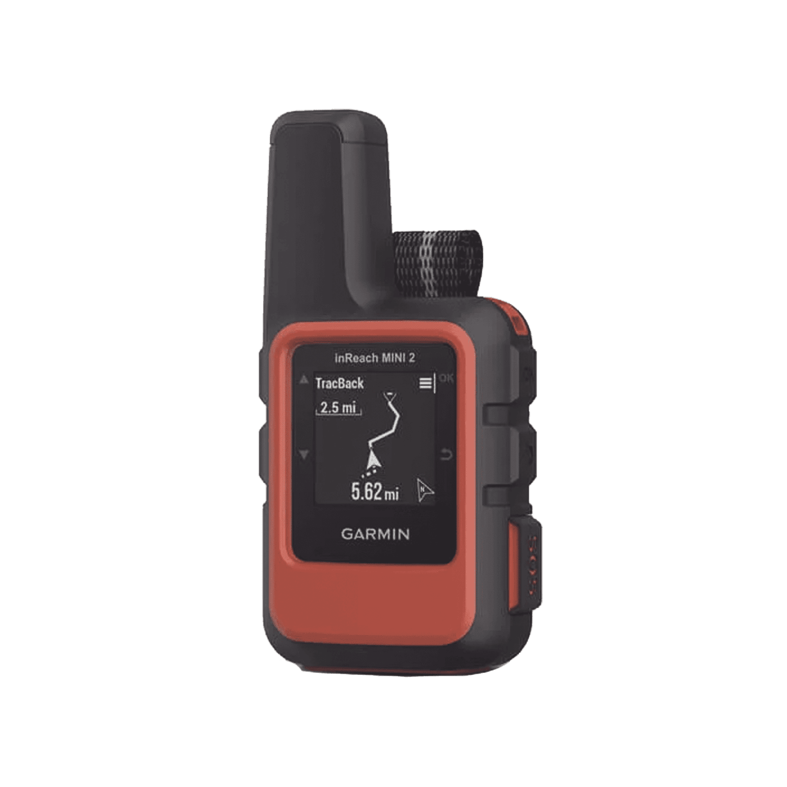 Navegador satelital InReach Mini 2 color naranja, con cobertura global mediante la red Iridium, cuenta con botón de emergencia, batería para hasta 50 horas, GPS y brujula. 10-02602-00 - GARMIN