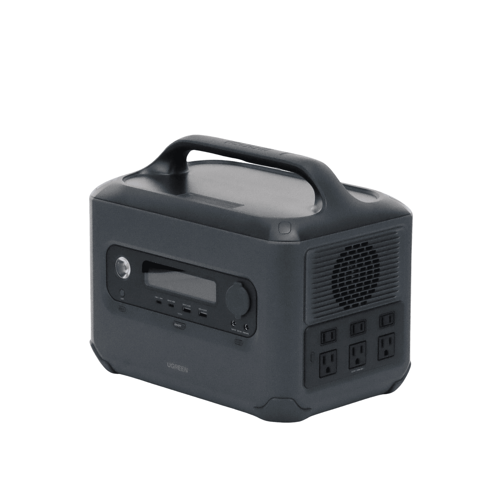 Estación de Energía Portátil 1200W (1024Wh) / 6 AC 1200 W / 2 USB-C 100W / 2 USB-A 22.5 W / 1 Toma de Encendedor / 2 Salidas CC5521 / Compatibilidad: BMS/UPS/WIFI/Bluetooth/APP / 10 años de Vida Util. 15053 218780 - UGREEN