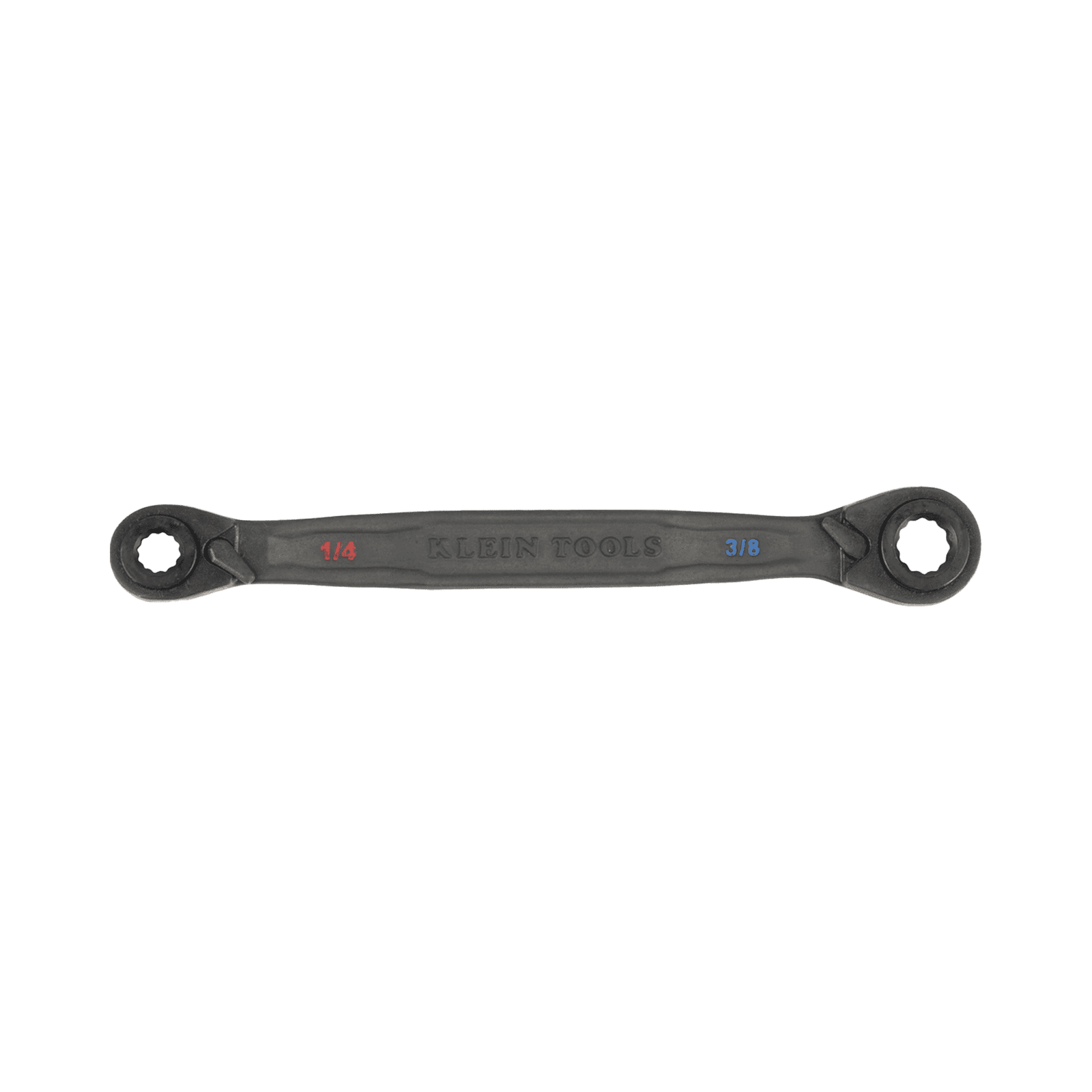 Juego de 2 llaves Estriadas de Matraca 4 en 1 con 8 Medidas Inglesas 1/2-5/8″, 3/4-9/16″, 1/4-3/8″, 7/16-5/16″ 68216 - KLEIN TOOLS