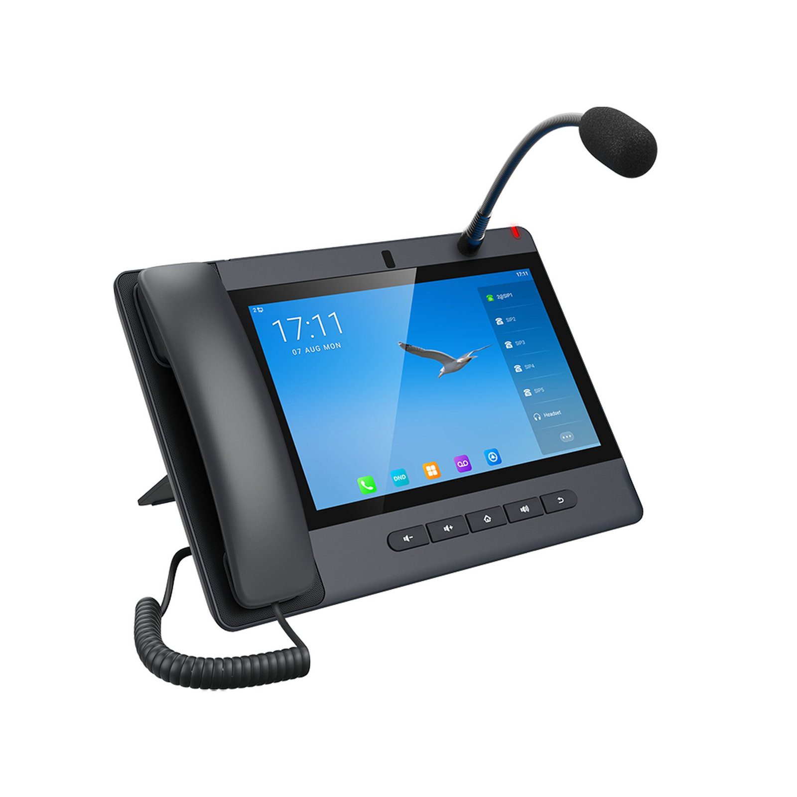 Teléfono IP Android 9.0 Empresarial para voceo 20 líneas SIP, pantalla táctil, Wi-Fi y Bluetooth, PoE, Voceo/ Musica por Multicast, puertos Gigabit, soporta recepción de video. A320I - FANVIL