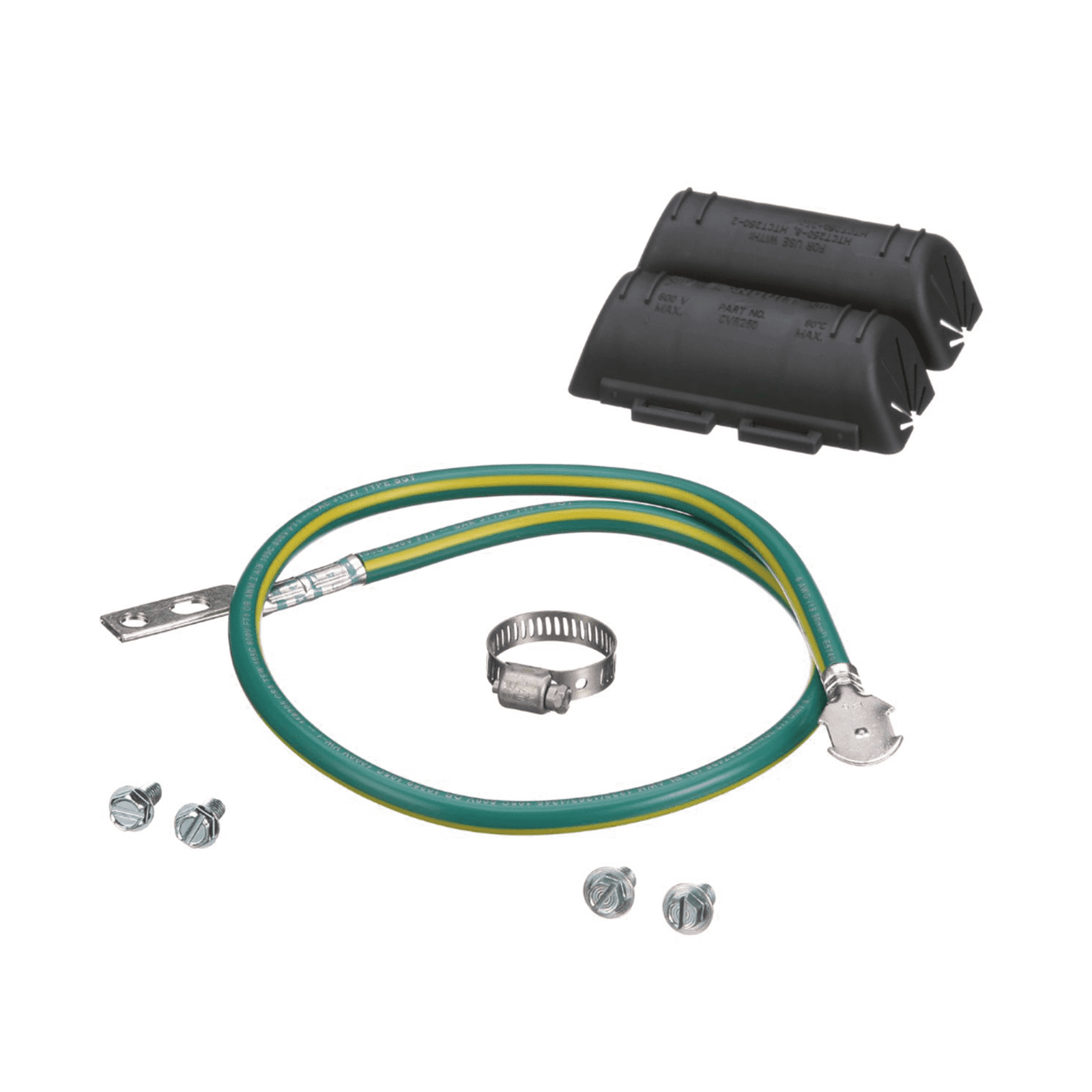 KIT de Tierra Física de Cable Blindado 6 AWG. Color Verde / Amarillo con Terminación en Extremos. ACG24K - PANDUIT