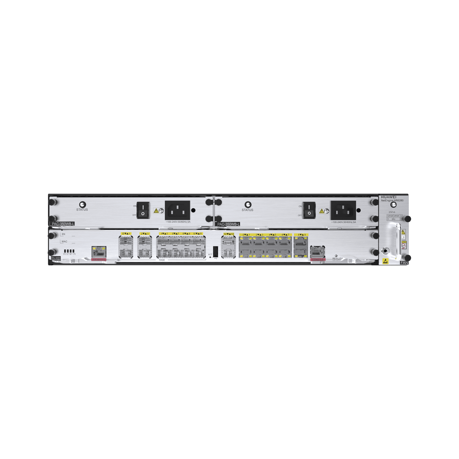 Router Huawei NetEngine para Grandes Empresas / Soporta SD-WAN, Balanceo de Cargas/Failover / VPN AR6280 221485 - HUAWEI