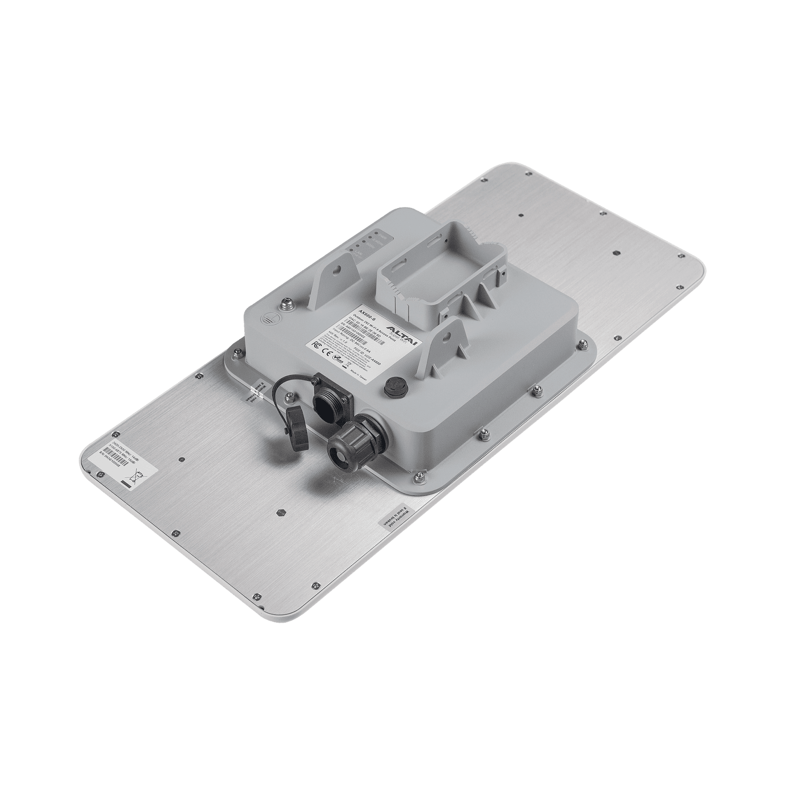 Punto de Acceso Sectorial Wi-Fi 6, MIMO 2×2, Hasta 800 m de Cobertura, Doble Banda Simultanea  en 2.4 y 5 GHz, Hasta 1.75 Gbps, 512 Usuarios Concurrentes AX600-S - ALTAI TECHNOLOGIES