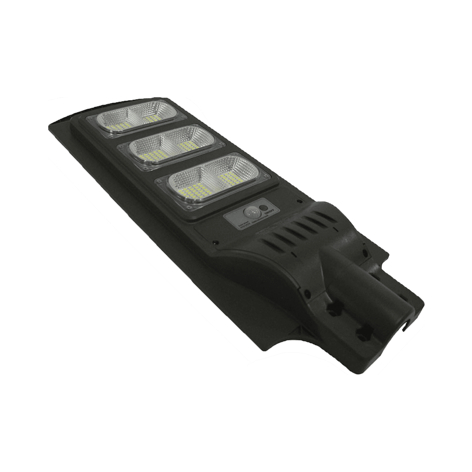 Alumbrado Publico con Panel Solar y Sensor de Movimiento de 120 W/ Luz Blanca 6 500 °k/ Dimensiones 625 x 240 mm / Ángulo de Luz 120°. JALP-SOL01-120 - JWJ