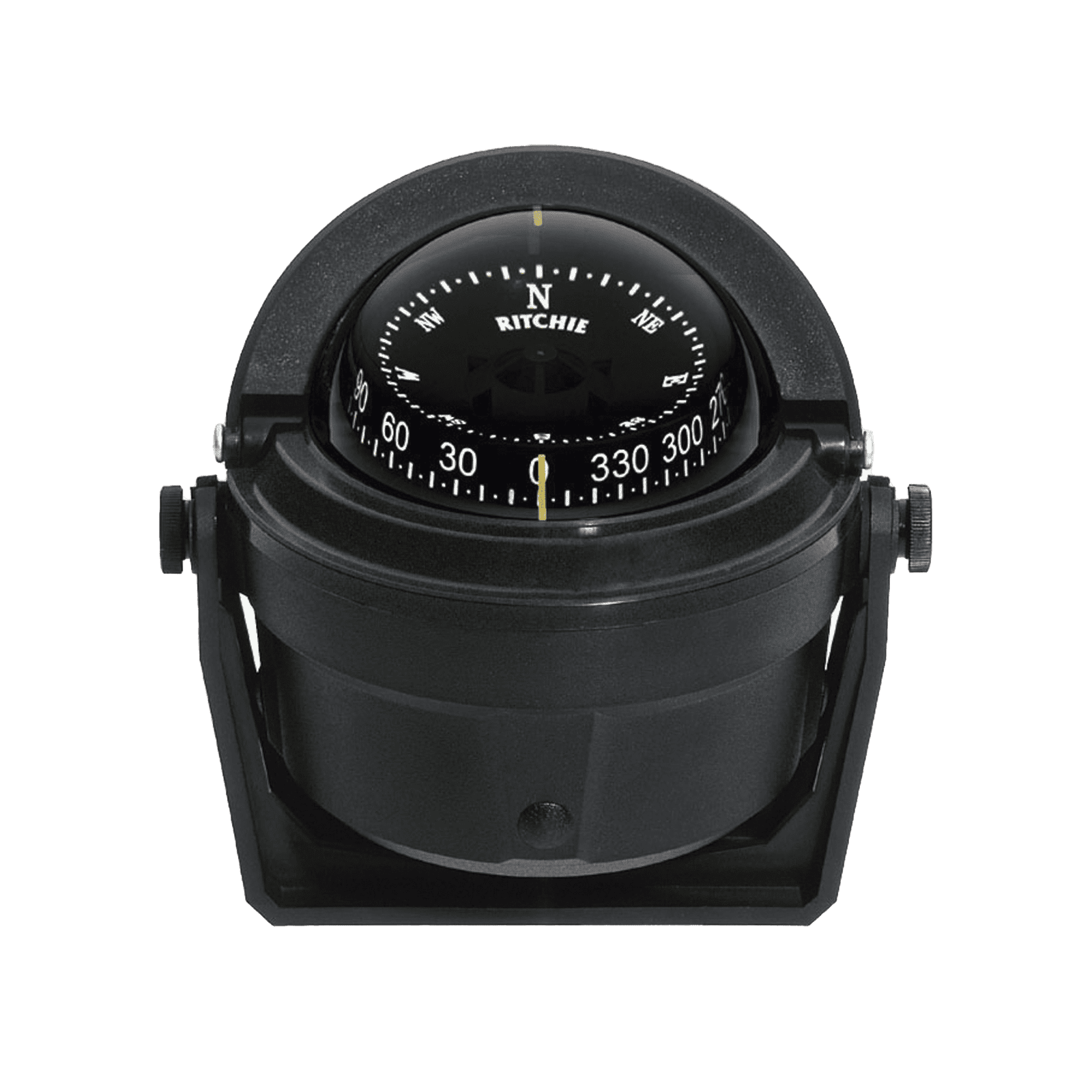 Brújula serie Voyager en color negro, cuenta con iluminación exclusiva NiteVu en color verde. B-81R - RITCHIE