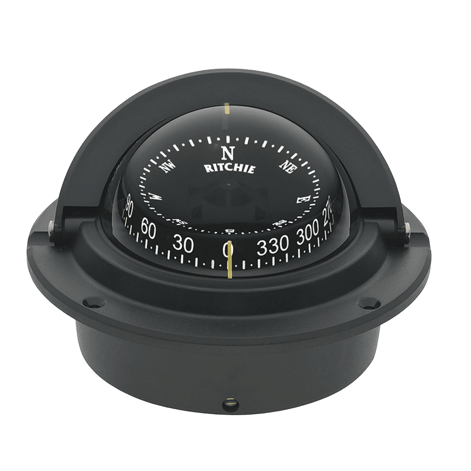 Brújula serie Voyager en color negro, cuenta con iluminación nocturna color verde. F-83 - RITCHIE