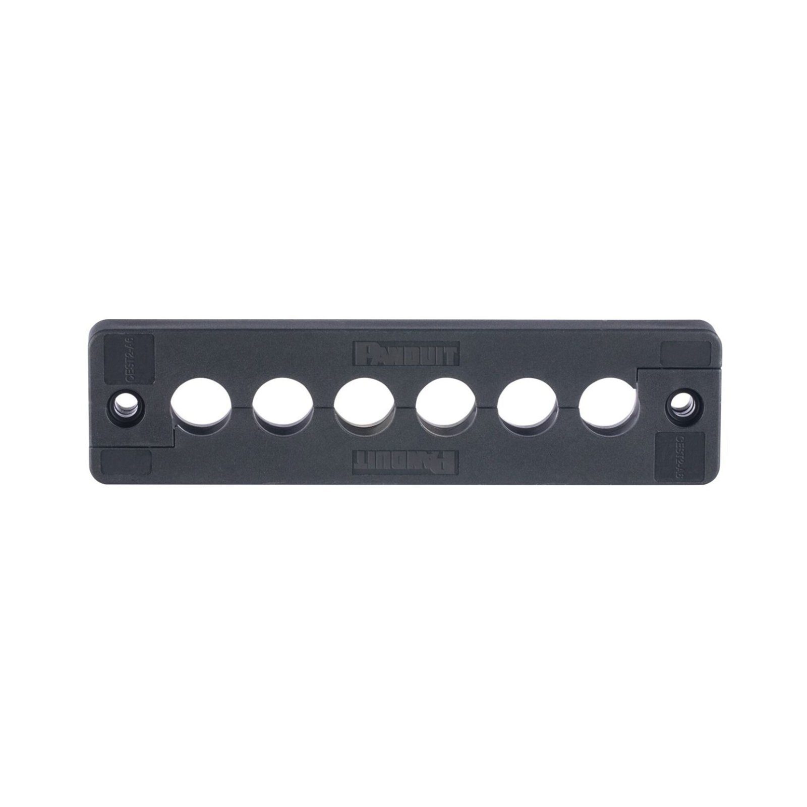 Pasacables de 6 Orificios en Línea 4.41″ X 0.67″ IP65, para Cables Terminados, Color Negro CEST2-A6 - PANDUIT