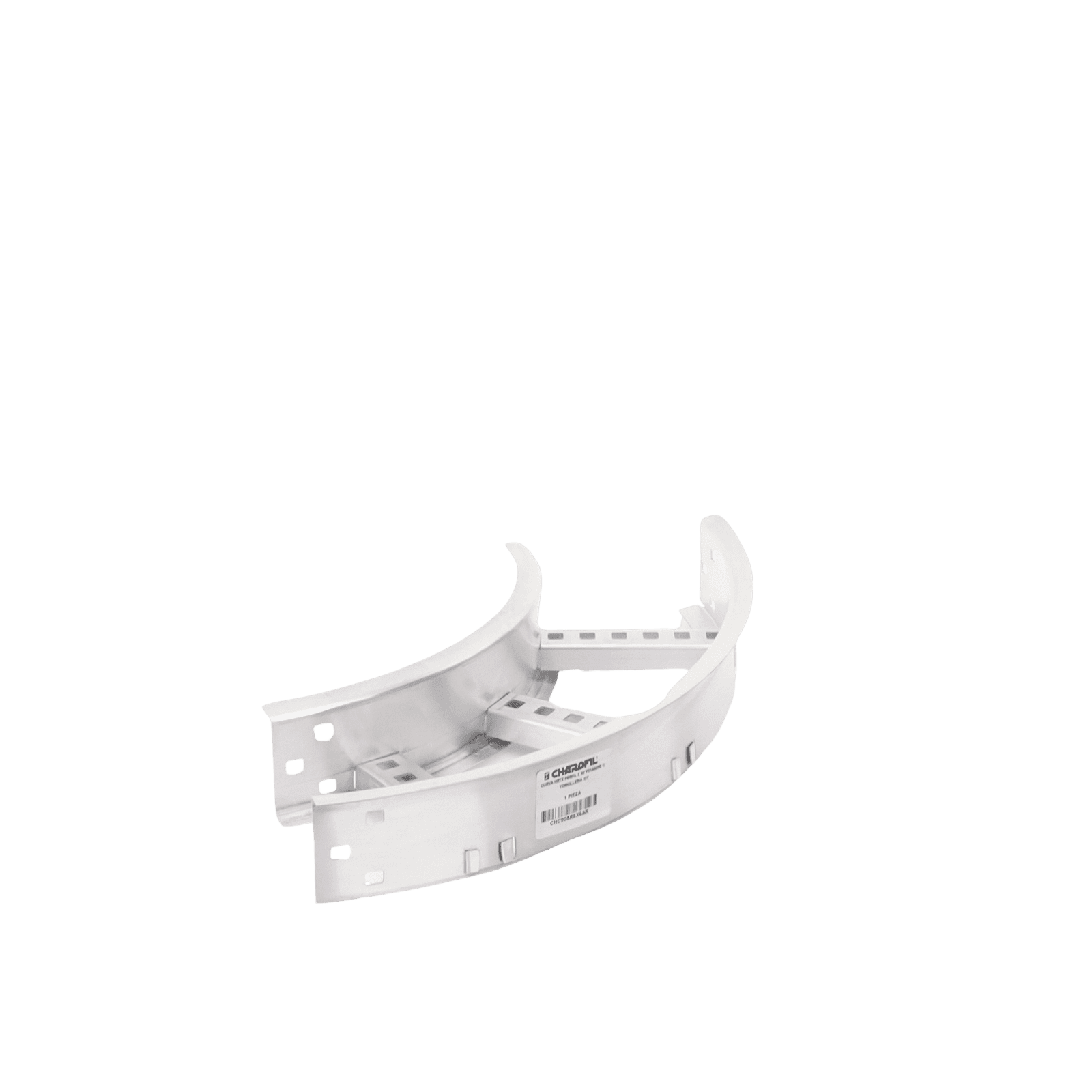 Curva Horizontal de Aluminio de 90° Perfil Z / Peralte 3 1/4″ / Ancho 6″ / Radio 8″ / Incluye Tornillería CHC908R8X6AK - CHAROFIL