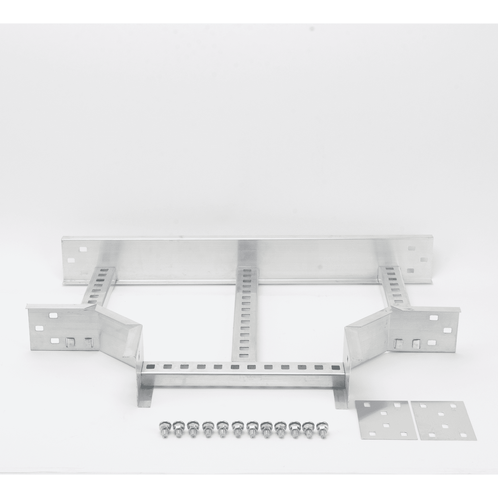 Derivación “T” Horizontal de Aluminio Perfil Z / Peralte 3 1/4″ / Ancho 12″/ Radio 8″ / Incluye Tornillería CH-THE8R8X12AK - CHAROFIL