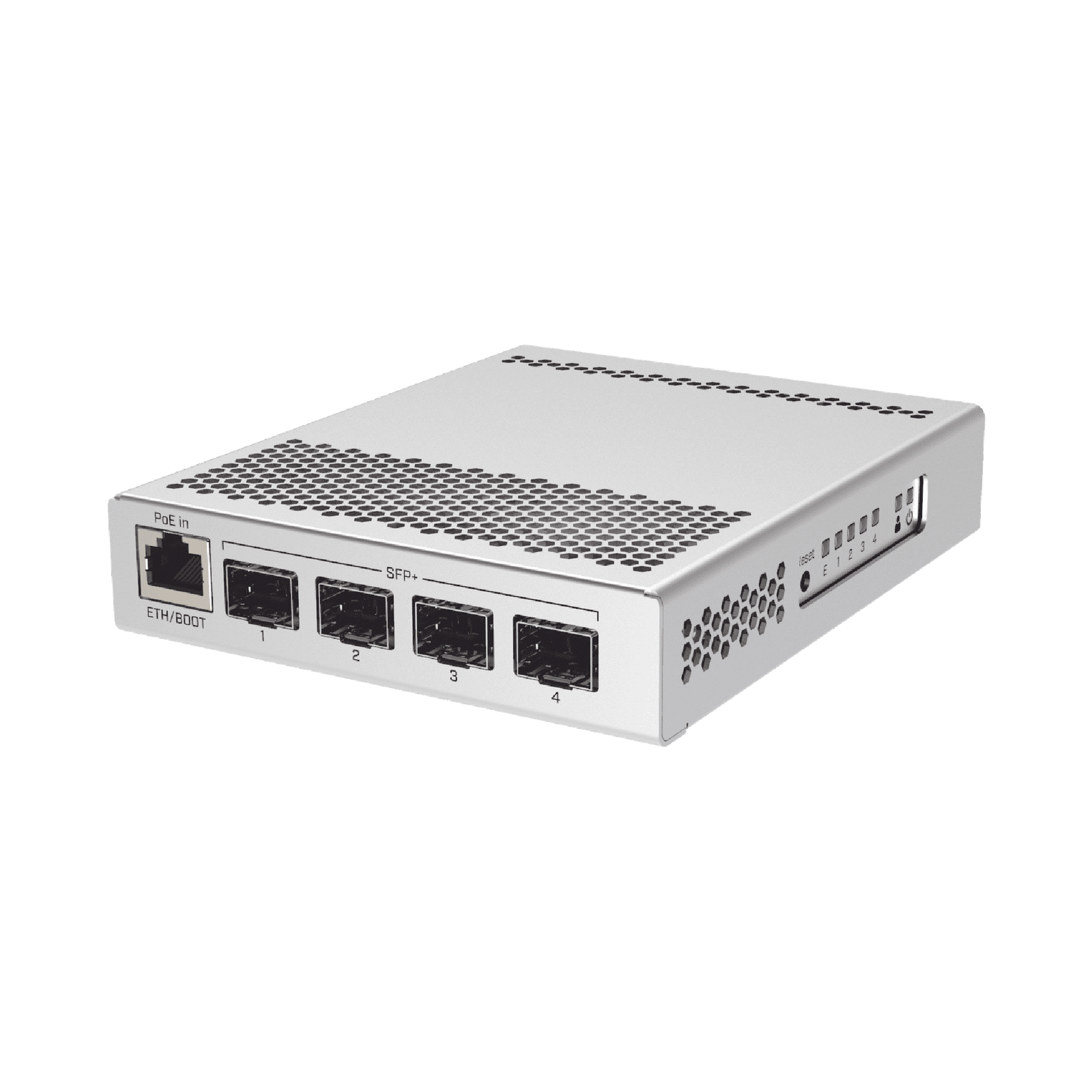 (CRS305-1G-4S+IN) Switch administrable Sistema Operativo Dual, puerto 1G Rj45, 4 puertos 10G SFP+ para Escritorio CRS305-1G-4S+IN - MIKROTIK