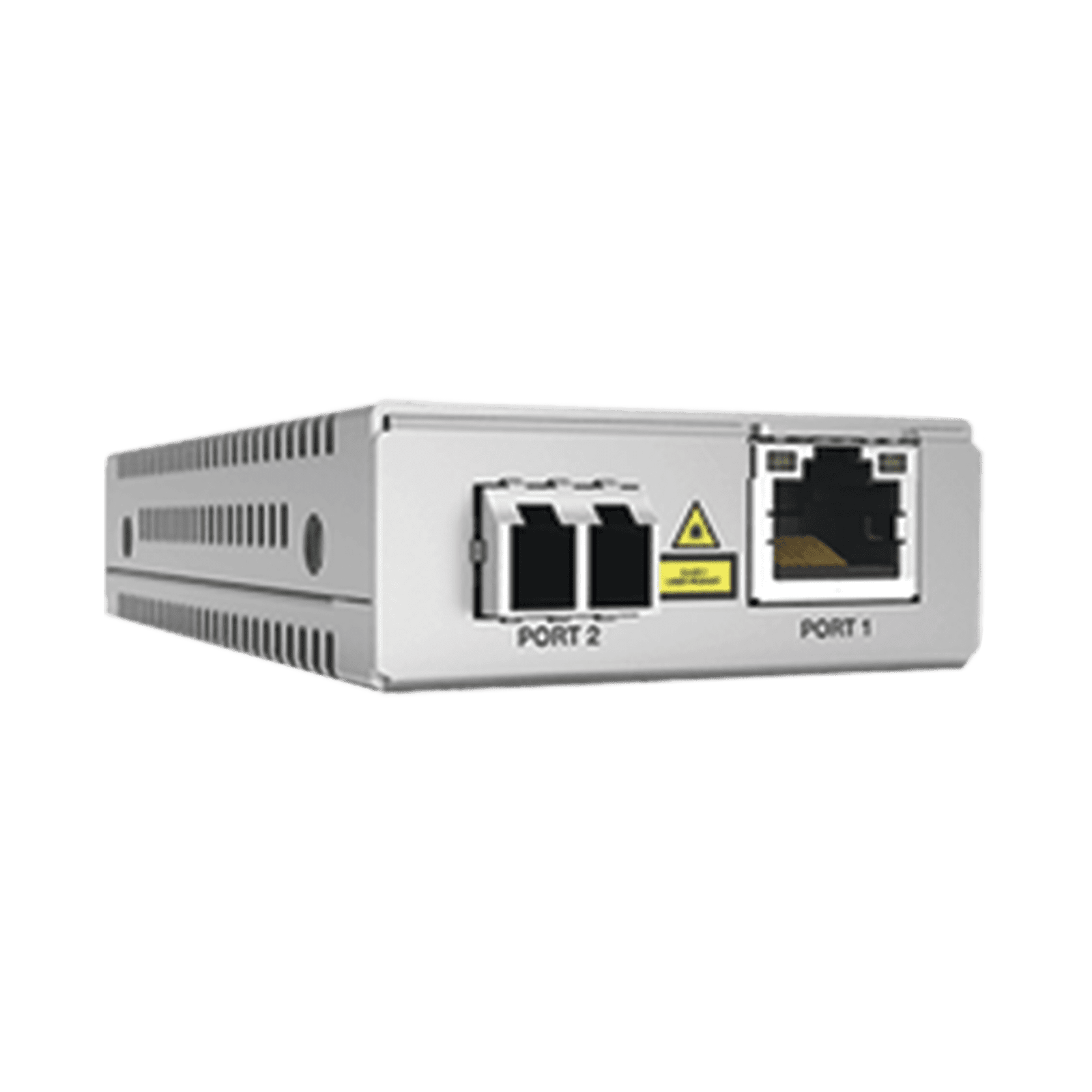 Convertidor de medios Gigabit Ethernet a fibra óptica, conector LC, multimodo (MMF), distancia de 220 hasta 500 m, con fuente de alimentación multi-región AT-MMC2000/LC-960 - ALLIED TELESIS