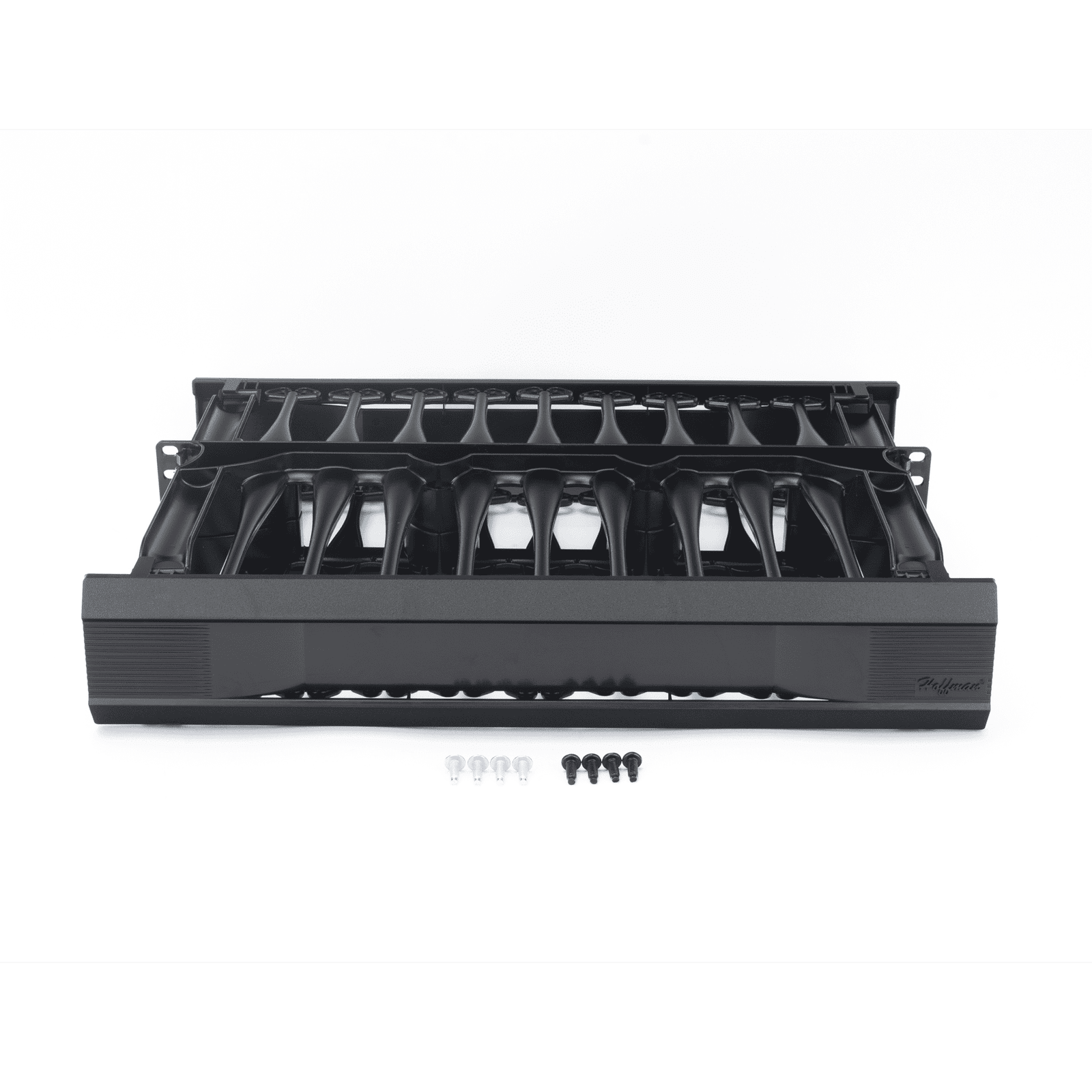 Organizador de Cables Horizontal CableTek, Sencillo (Solo Frontal), Para Rack de 19in, 2UR DCHS2 - HOFFMAN
