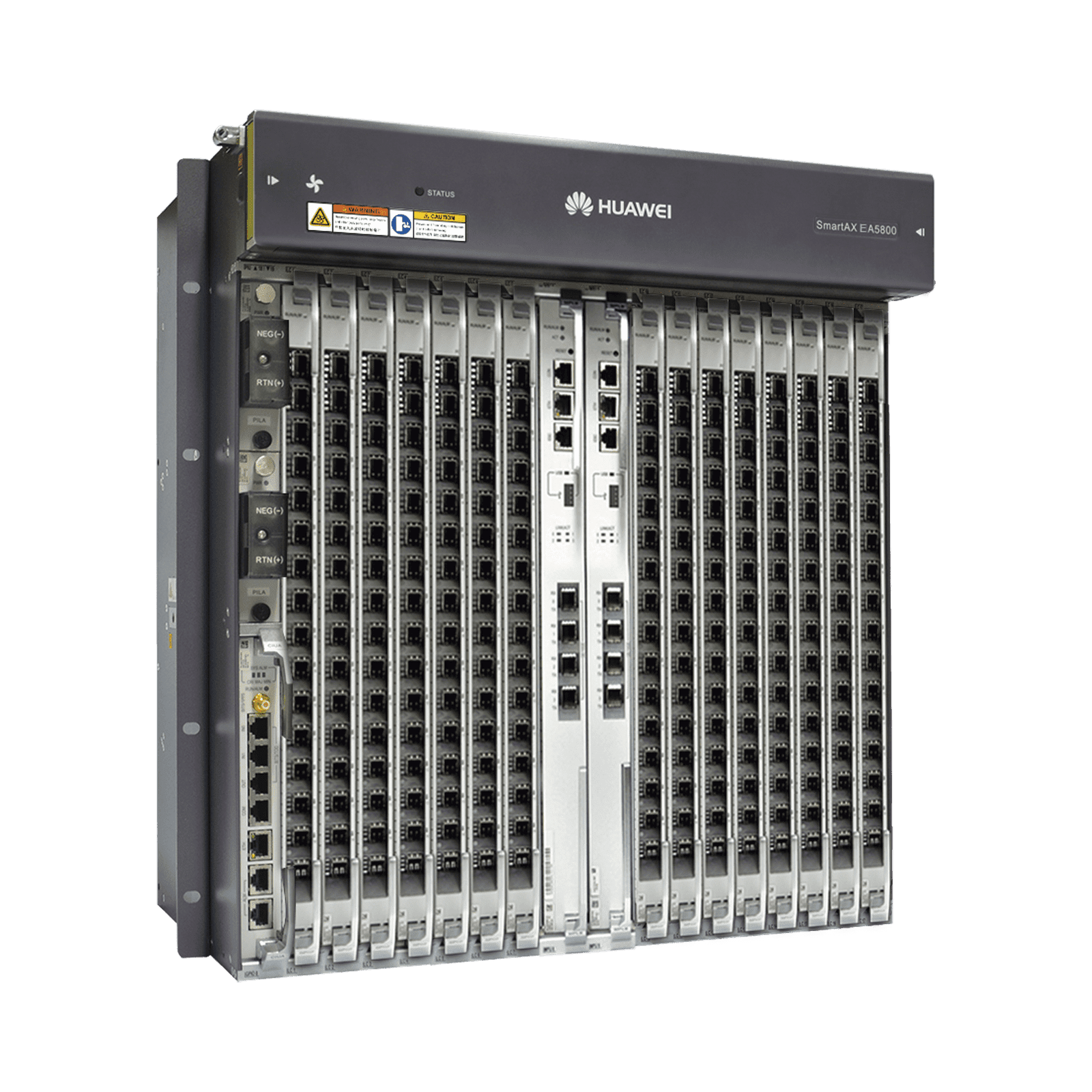 OLT GPON Carrier Class con 1 tarjeta de 16 puertos GPON, 15 ranuras, 2 Fuentes de alimentación DC, 11 UR EA5800-X15 218025 - HUAWEI