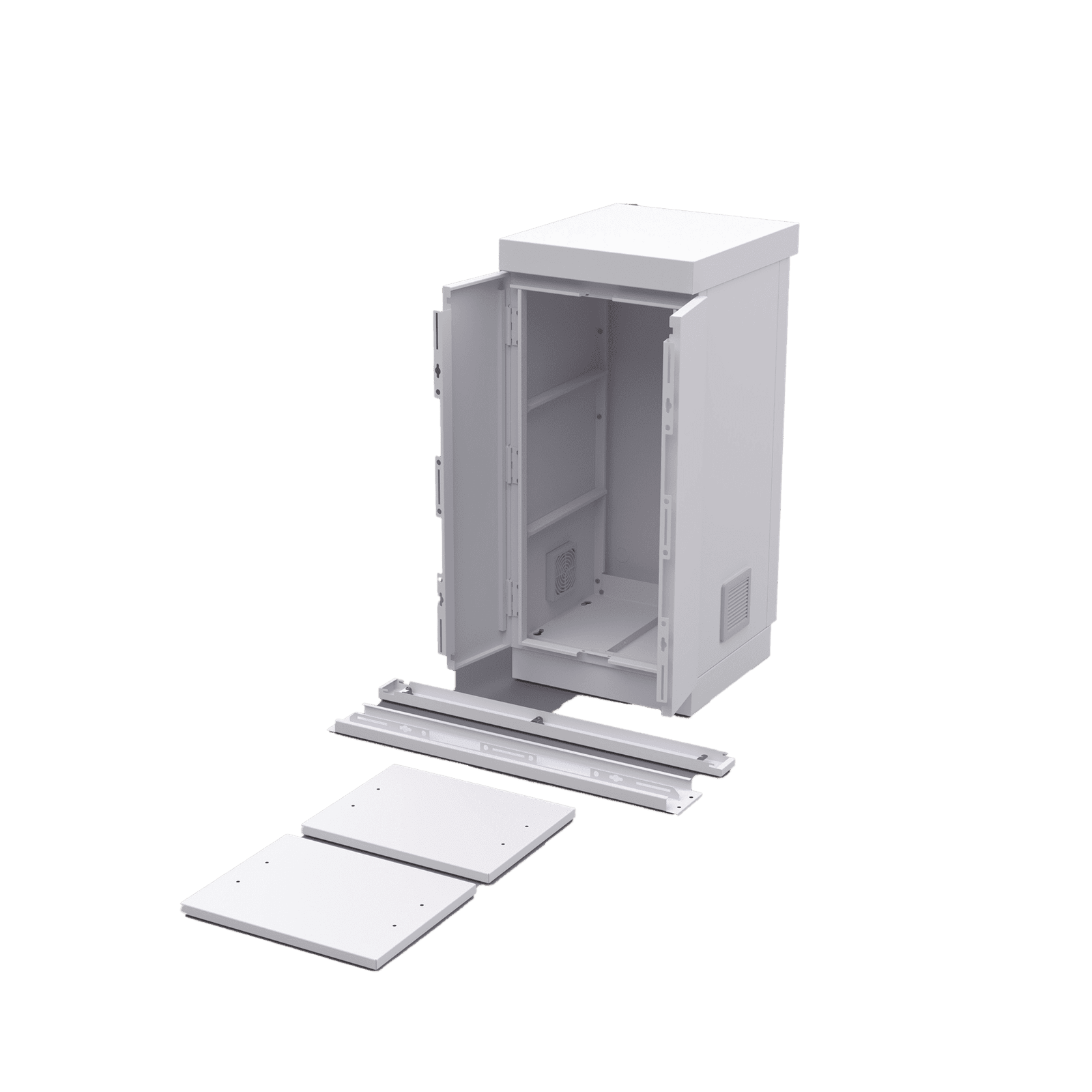 Gabinete de Seguridad de Lámina Galvanizada  para Almacenamiento de Baterías (Hasta 6 baterías PL110D12). EFCB051106W - EPCOM INDUSTRIAL