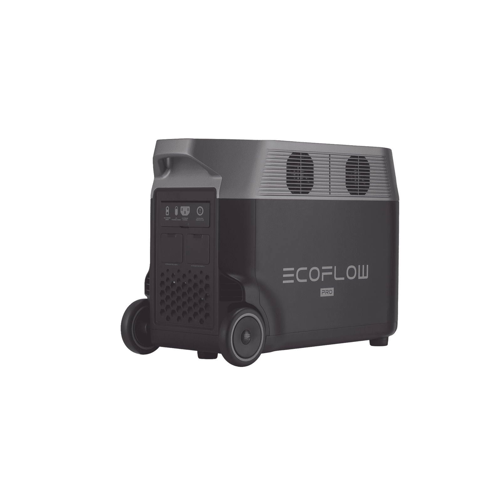 Estación de Energía Portátil DELTA PRO 3600Wh Litio LFP / 5 AC 3600W (7200W Pico) / 2 USB-C 200W / Capacidad para Aumentar Respaldo / Cargador de Coche 10A a 12.6V / Conectividad WiFi y Bluetooth (App) / Carga Solar 1600W Ma EFD-500 - ECOFLOW