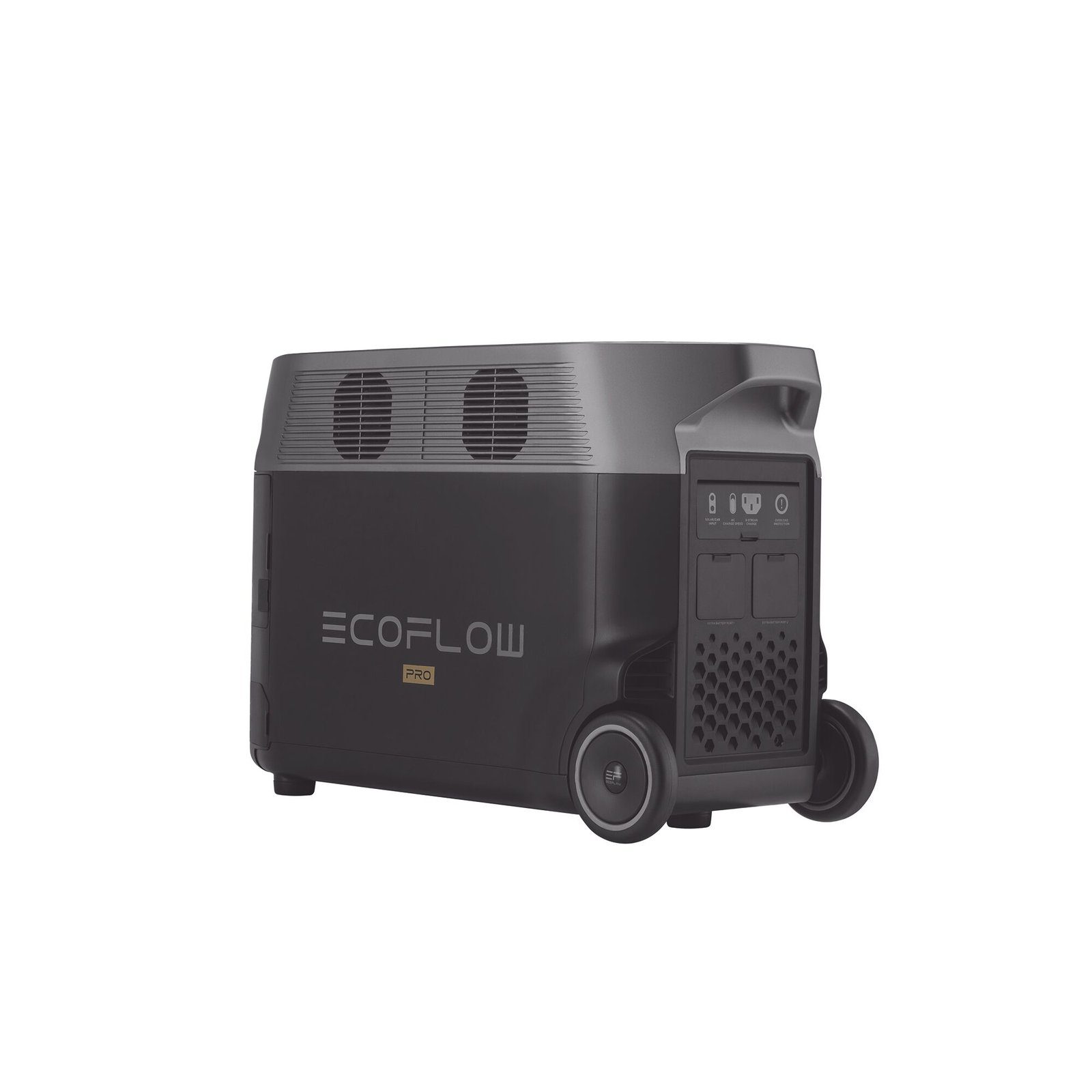 Estación de Energía Portátil DELTA PRO 3600Wh Litio LFP / 5 AC 3600W (7200W Pico) / 2 USB-C 200W / Capacidad para Aumentar Respaldo / Cargador de Coche 10A a 12.6V / Conectividad WiFi y Bluetooth (App) / Carga Solar 1600W Ma EFD-500 - ECOFLOW