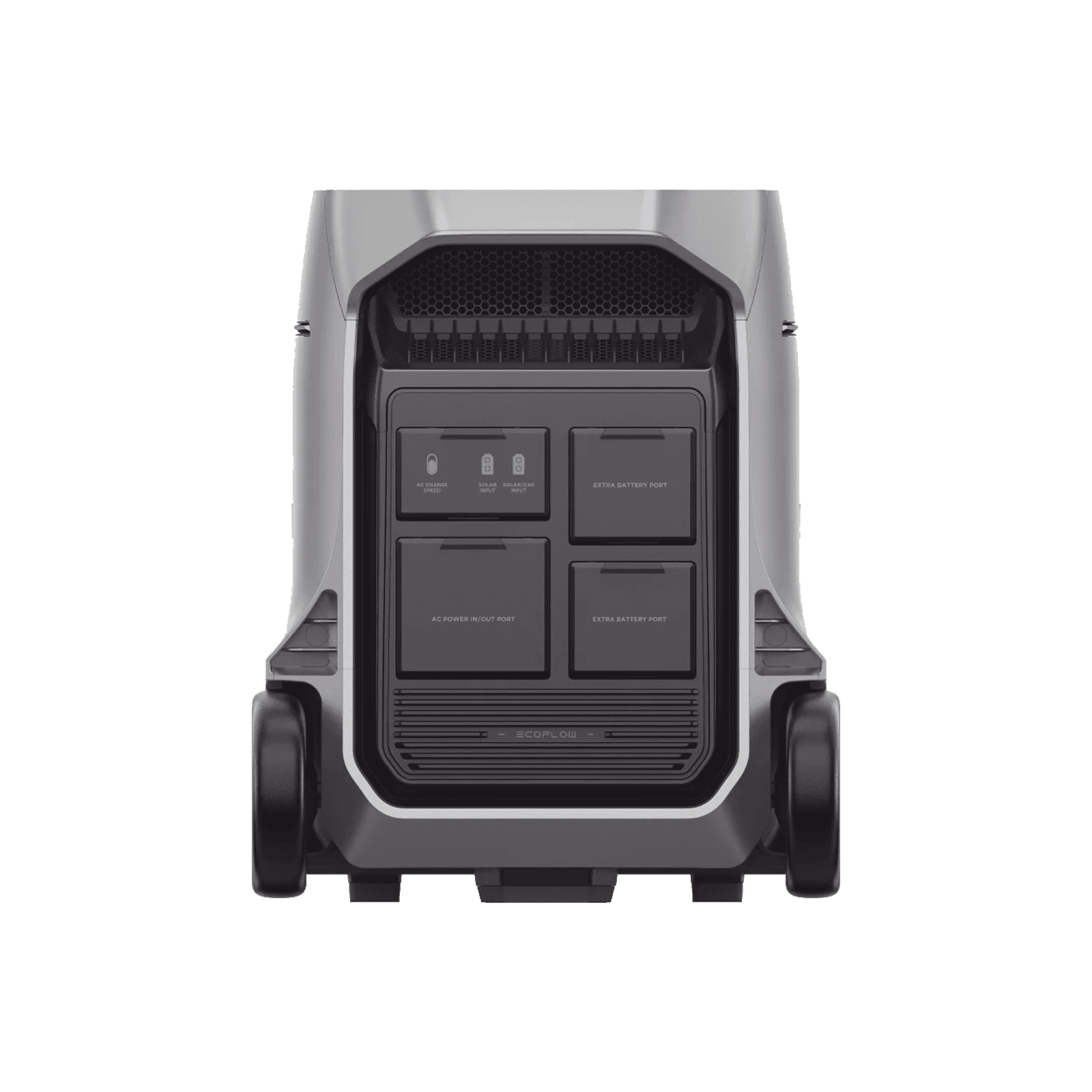 Estación de Energía Portátil DELTA PRO 3600Wh Litio LFP / 5 AC 3600W (7200W Pico) / 2 USB-C 200W / Capacidad para Aumentar Respaldo / Cargador de Coche 10A a 12.6V / Conectividad WiFi y Bluetooth (App) / Carga Solar 1600W Ma EFD521 - ECOFLOW