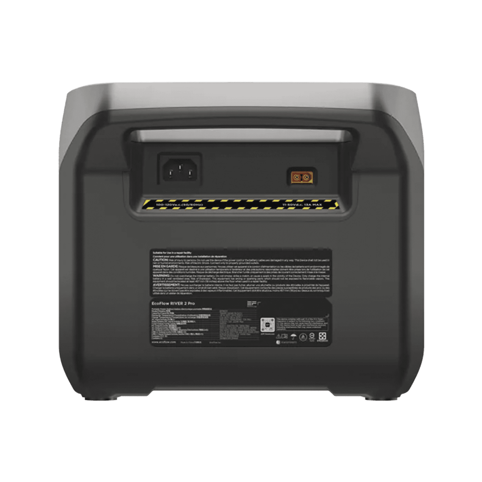 EcoFlow River 2 Pro | Estación de Energía Portátil 768Wh Litio LFP / 4 AC 800W (Max. 1600W) / 1 USB-C 100W / 3 USB -A 12W / Cargador de Coche 10A, 126W Max. / Conectividad WiFi y Bluetooth (App) / Carga Solar 220W Max. EFR620 - ECOFLOW