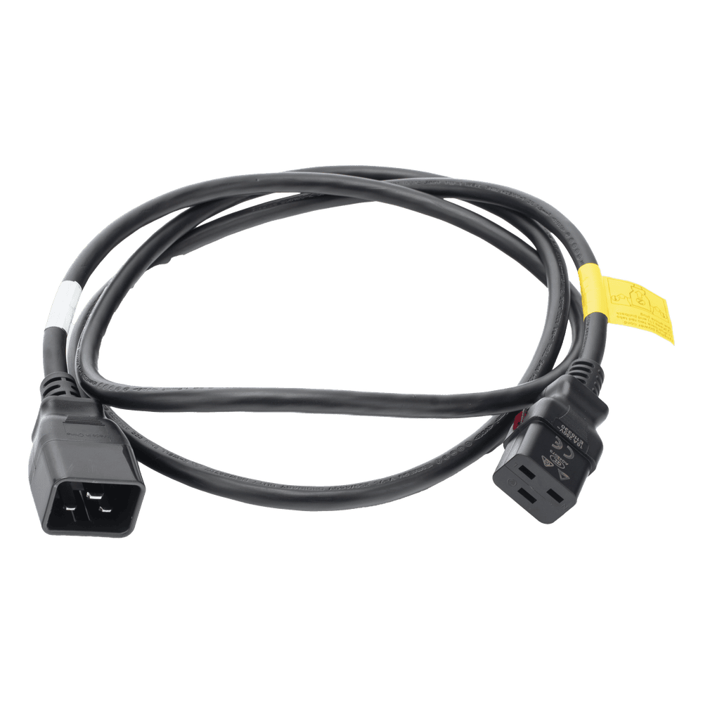 Cable de Alimentación Eléctrica Con Bloqueo de Seguridad, de IEC C19 a IEC C20, 1.8 Metros de Largo, Color Negro, 1 Pieza EP1920072X50