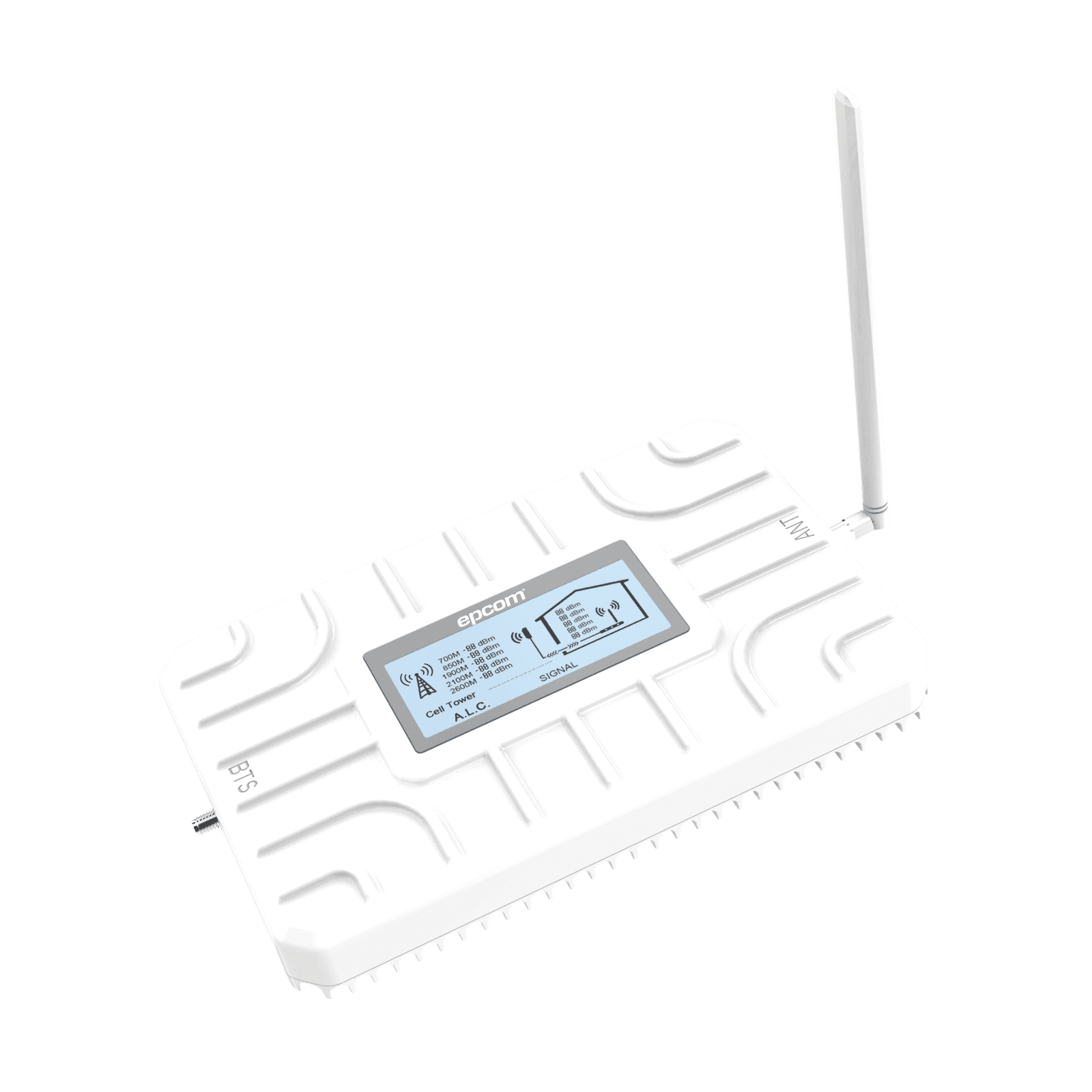 Kit Amplificador de Señal Celular 5G / Mejora las llamadas convencionales y VoLTE / Soporta los datos de las tecnologías 2G, 3G, 4G y 5G de TELCEL, AT&T, MOVISTAR y OMV de Altán / Cubre hasta 300 m2. EP-5G-PBT - EPCOM