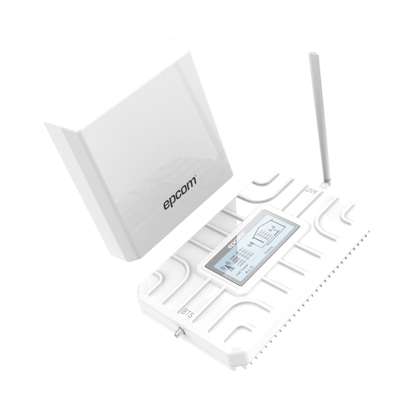 Kit Amplificador de Señal Celular 5G / Mejora las llamadas convencionales y VoLTE / Soporta los datos de las tecnologías 2G, 3G, 4G y 5G de TELCEL, AT&T, MOVISTAR y OMV de Altán / Cubre hasta 300 m2. EP-5G-PBT - EPCOM