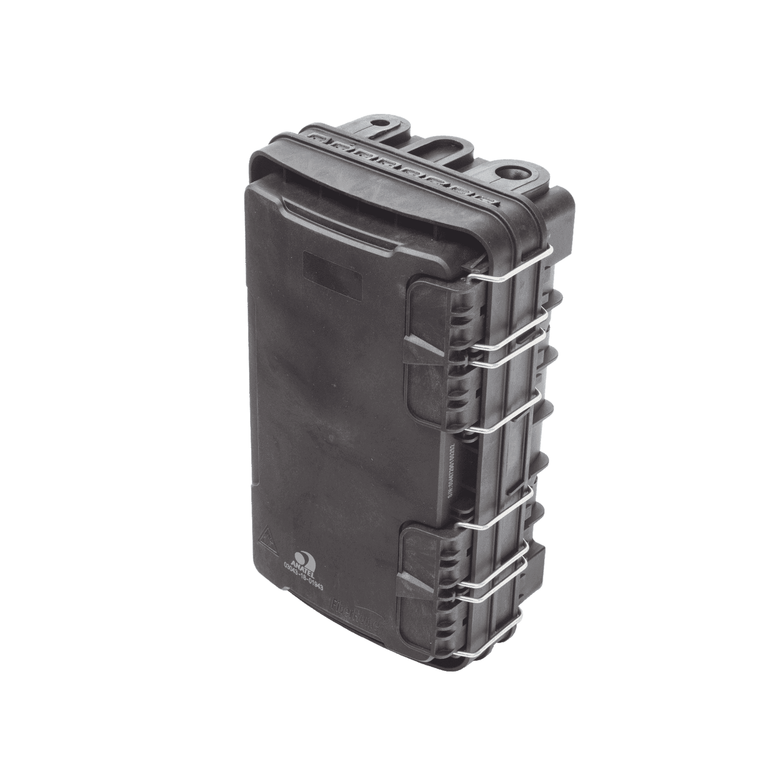 Caja de Distribución de Fibra Óptica para 24 Empalmes, con 8 acopladores SC/APC simplex, Exterior IP65, Color Negro FDP-420E-8 - FIBERHOME