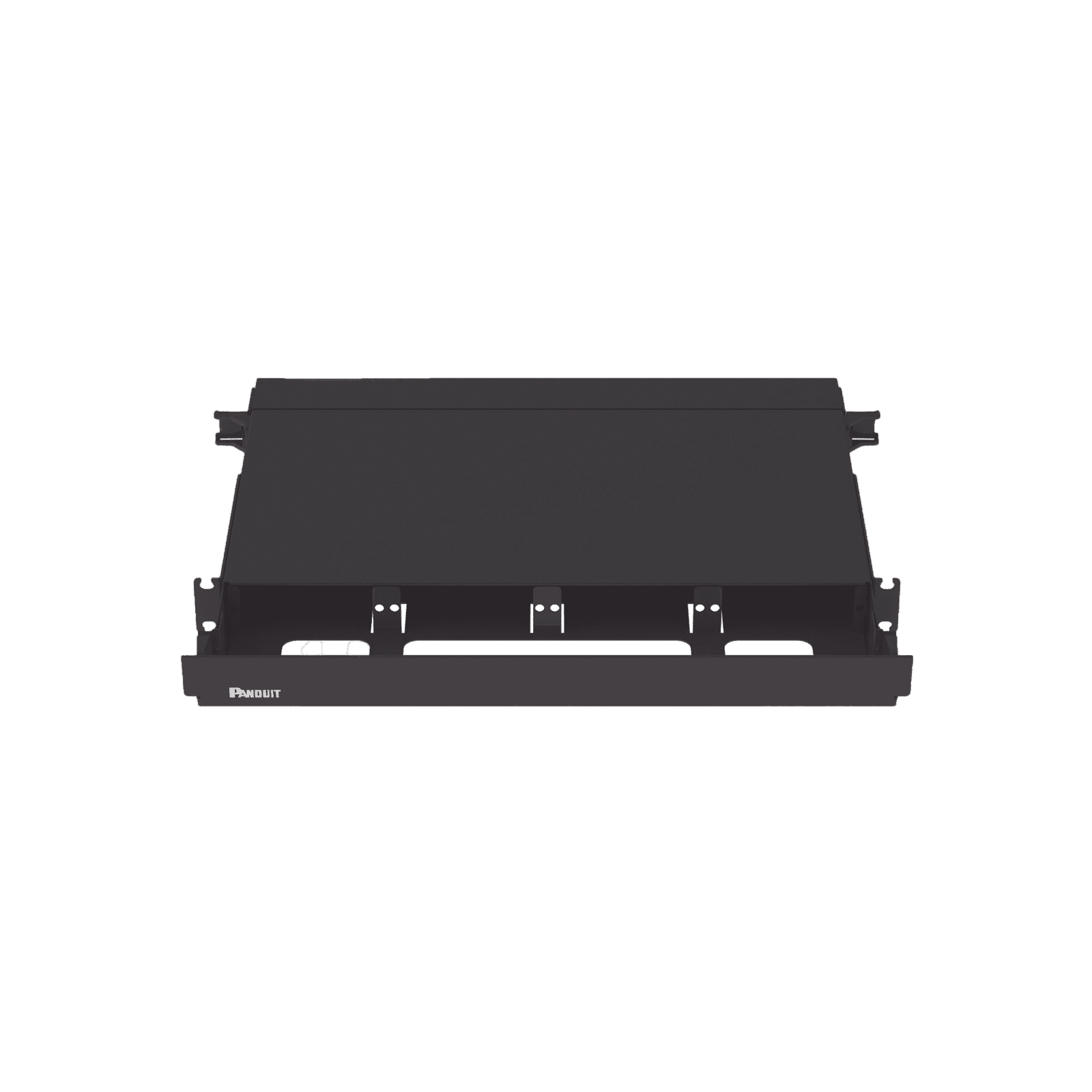 Panel de Distribución de Fibra Óptica, Acepta 4 Placas FAP o FMP, Bandeja Deslizable, Hasta 96 Fibras, Color Negro, 1UR FRE1UBL - PANDUIT