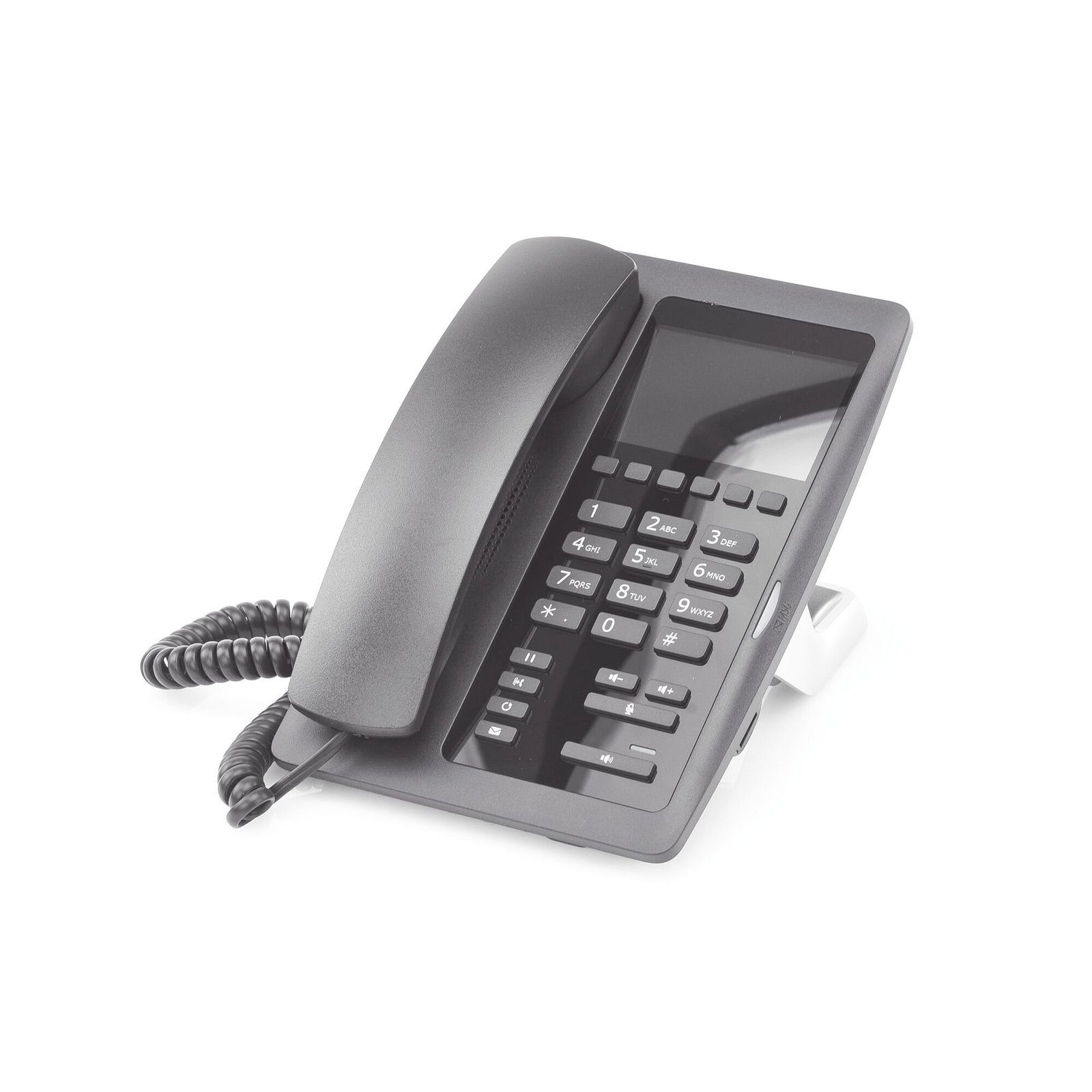 (H5 Color Negro) Teléfono IP Hotelero de gama alta, pantalla LCD de 3.5 pulgadas a color, 6 teclas programables para servicio rápido (Hotline), PoE H5 88801 - FANVIL
