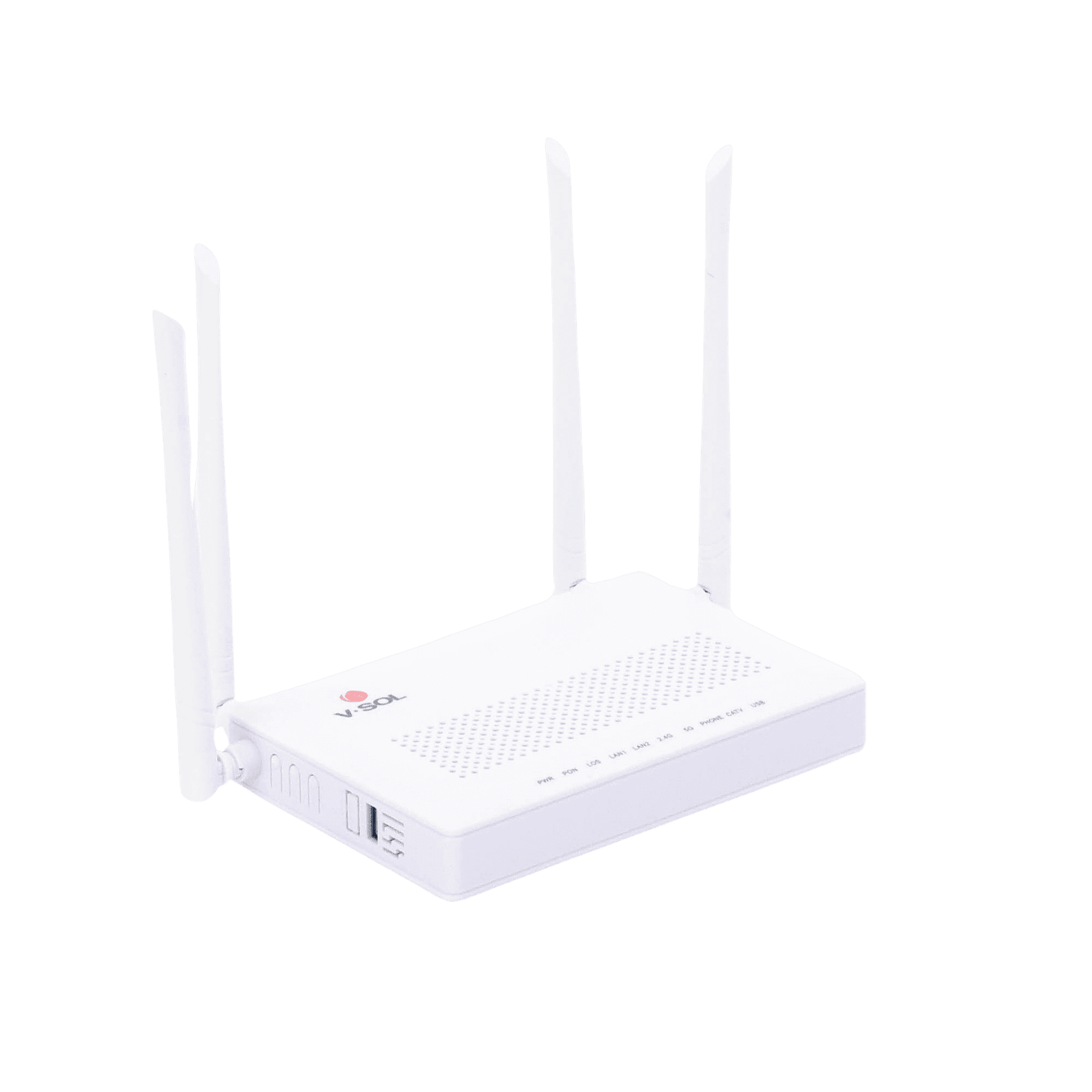 ONU Dual GPON/EPON con Wi-Fi AC de doble banda, 1 puerto SC/APC + 2 puertos LAN Gigabit + 1 puerto FXS + 1 Puerto CATV HG323ACT - V-SOL