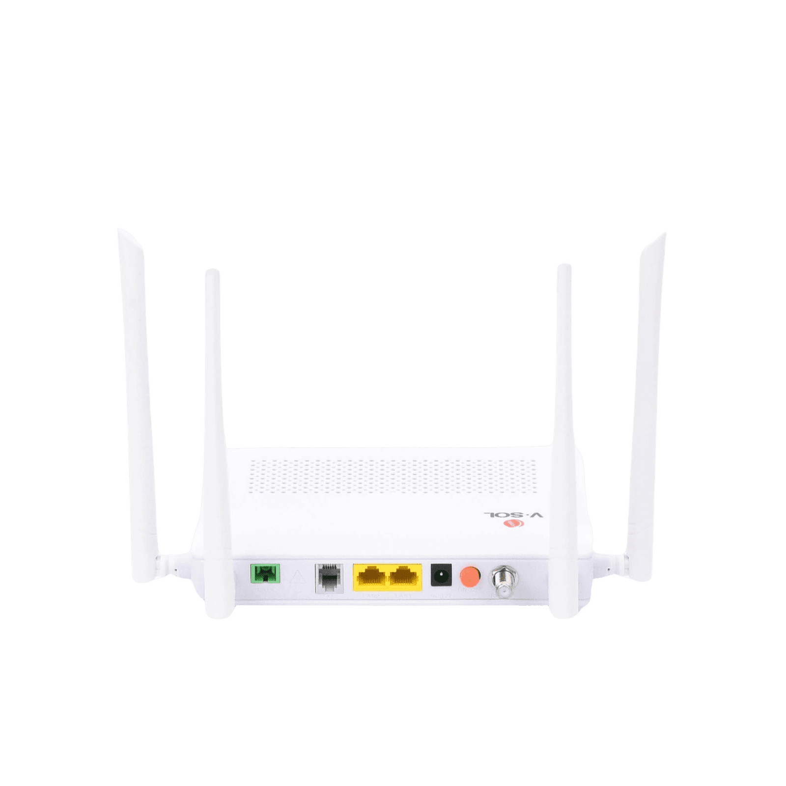 ONU Dual GPON/EPON con Wi-Fi AC de doble banda, 1 puerto SC/APC + 2 puertos LAN Gigabit + 1 puerto FXS + 1 Puerto CATV HG323ACT - V-SOL