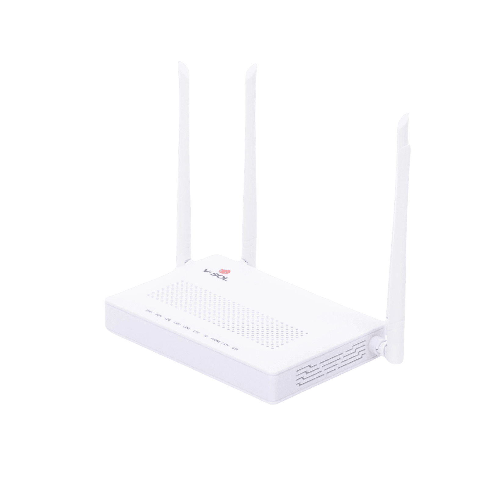 ONU Dual GPON/EPON con Wi-Fi AC de doble banda, 1 puerto SC/APC + 2 puertos LAN Gigabit + 1 puerto FXS + 1 Puerto CATV HG323ACT - V-SOL