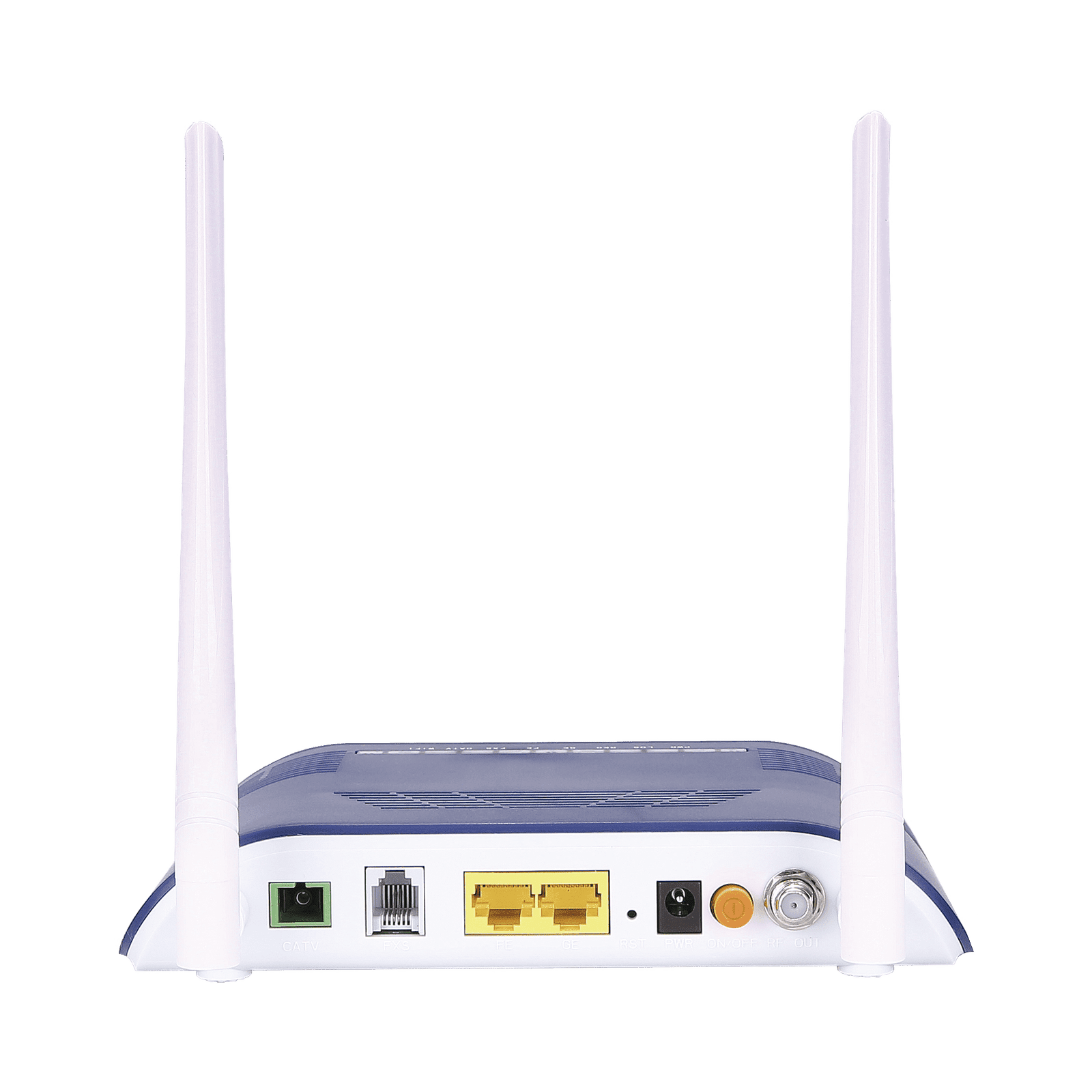 ONU Dual G/EPON con Wi-Fi en 2.4 GHz + 1 puerto SC/APC + 1 puerto LAN Gigabit + 1 puerto LAN Fast Ethernet + 1 puerto FXS + 1 puerto CATV, hasta 300 Mbps vía inalámbrico HG323RG-WT 191957 - V-SOL