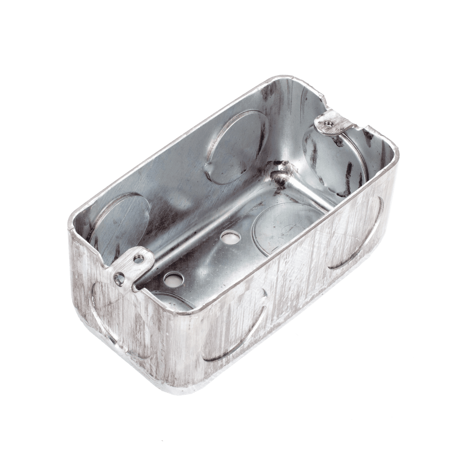 Caja (Chalupa) 4×2″ / Profundidad 1-7/8″ / 7 Entradas de 3/4″ / Troquelada. HUB-663 - RACO