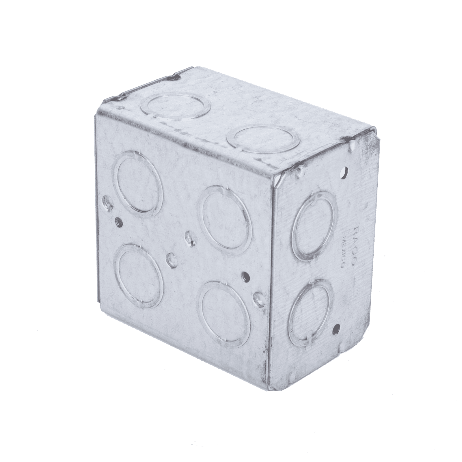 Caja Multigang de 2 Gangs/ Profundidad de 2-1/2″/ 12 Entradas de 1/2″ – 3/4″. HUB-691 - RACO