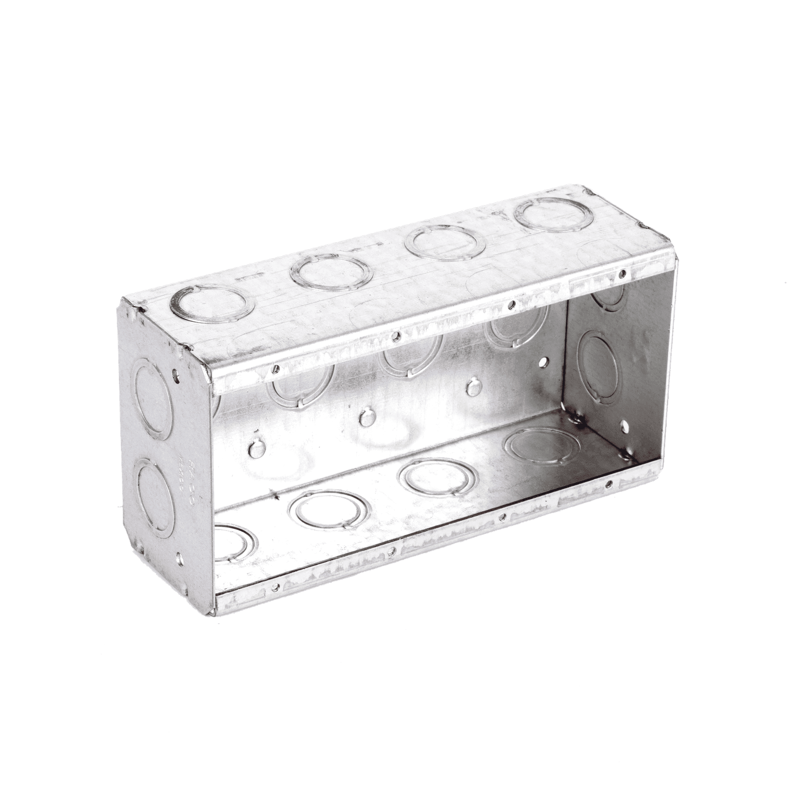 Caja Multigang de 4 Gangs,/ Profundidad de 2-1/2″/ 20 TKO (1/2″- 3/4″). HUB-693 - RACO