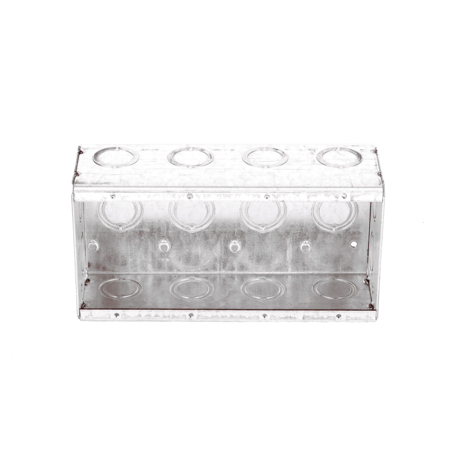 Caja Multigang de 4 Gangs,/ Profundidad de 2-1/2″/ 20 TKO (1/2″- 3/4″). HUB-693 - RACO