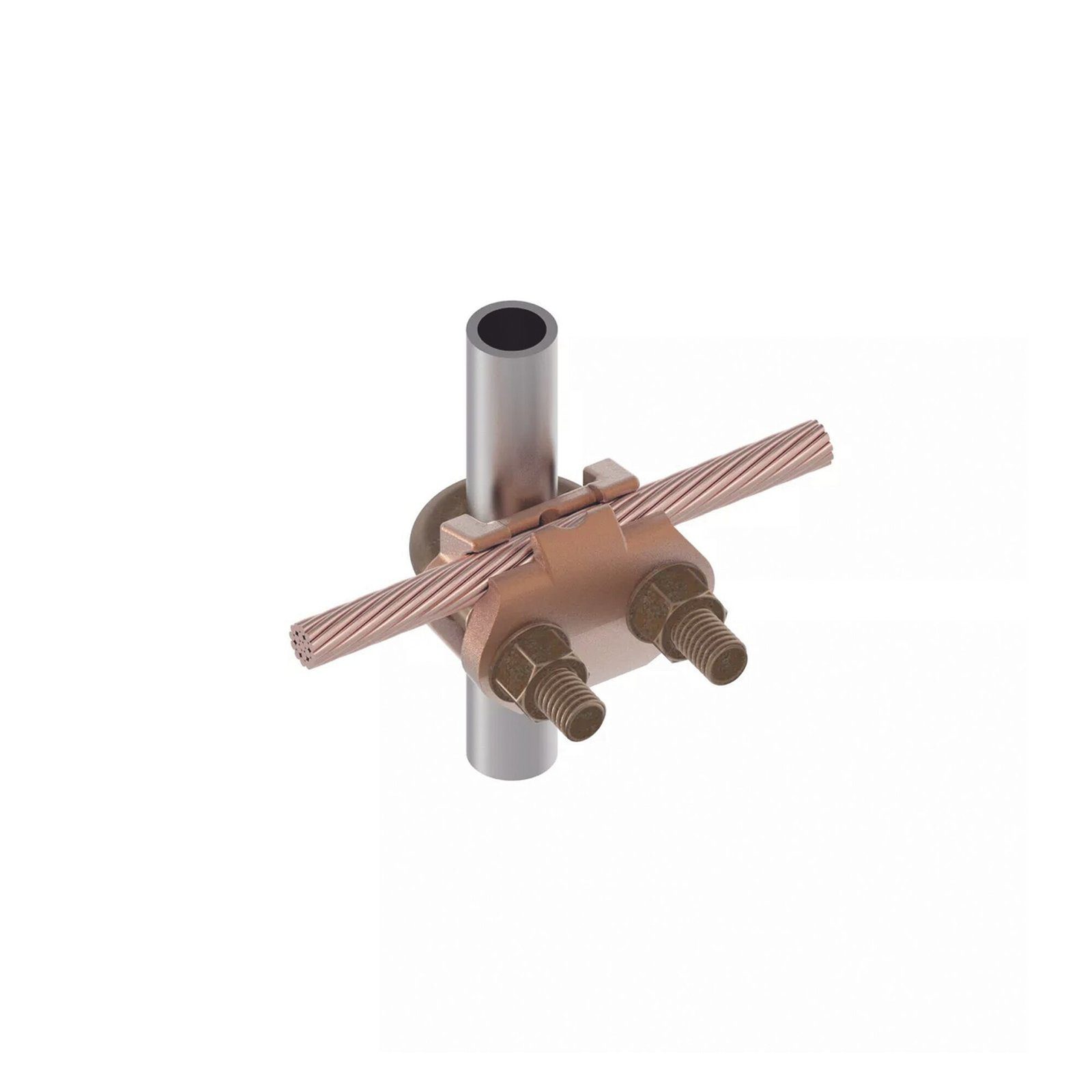 Conector Mecánico para Cable Calibre 4 a 2/0 AWG / Paralelo o 90° a Tubo de 3/8″ o Varilla de 5/8″ – 3/4″. HUB-GAR-6426 212072 - HUBBELL BURNDY