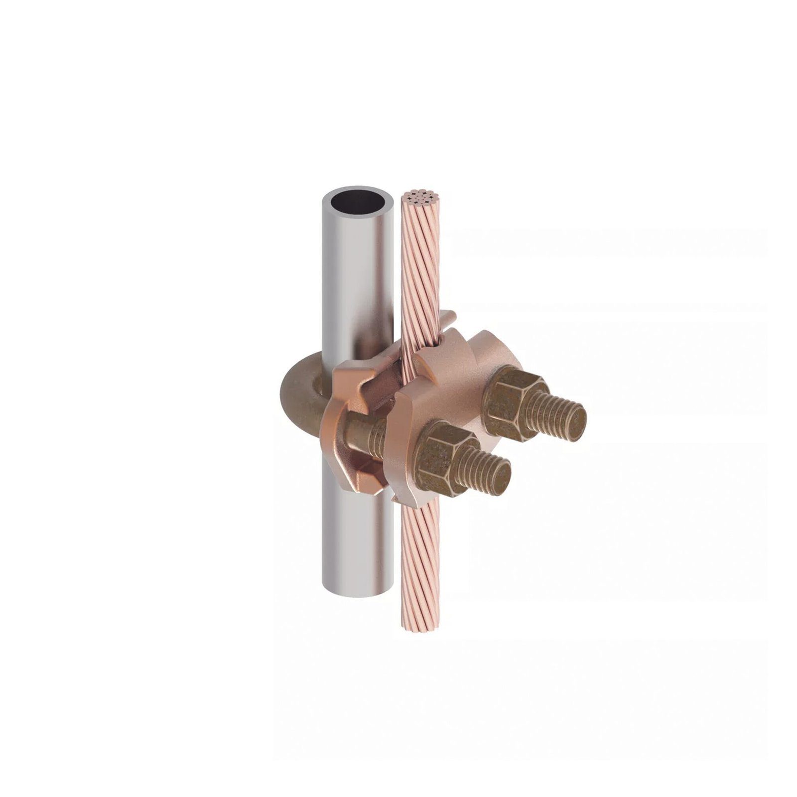 Conector Mecánico para Cable Calibre 4 a 2/0 AWG / Paralelo o 90° a Tubo de 3/8″ o Varilla de 5/8″ – 3/4″. HUB-GAR-6426 212072 - HUBBELL BURNDY