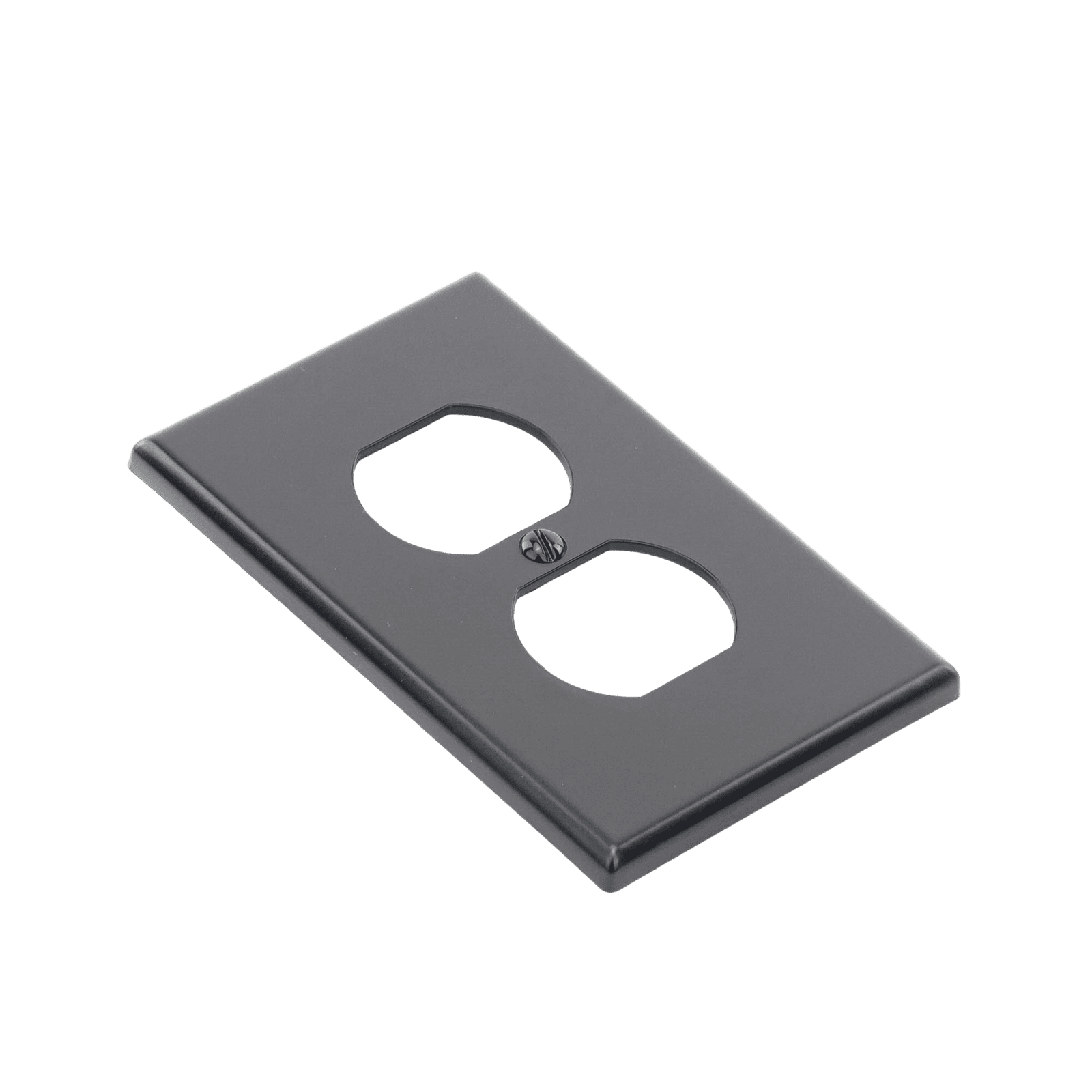 Tapa para Contacto Dúplex Color Negro. HUB-P8BK - HUBBELL