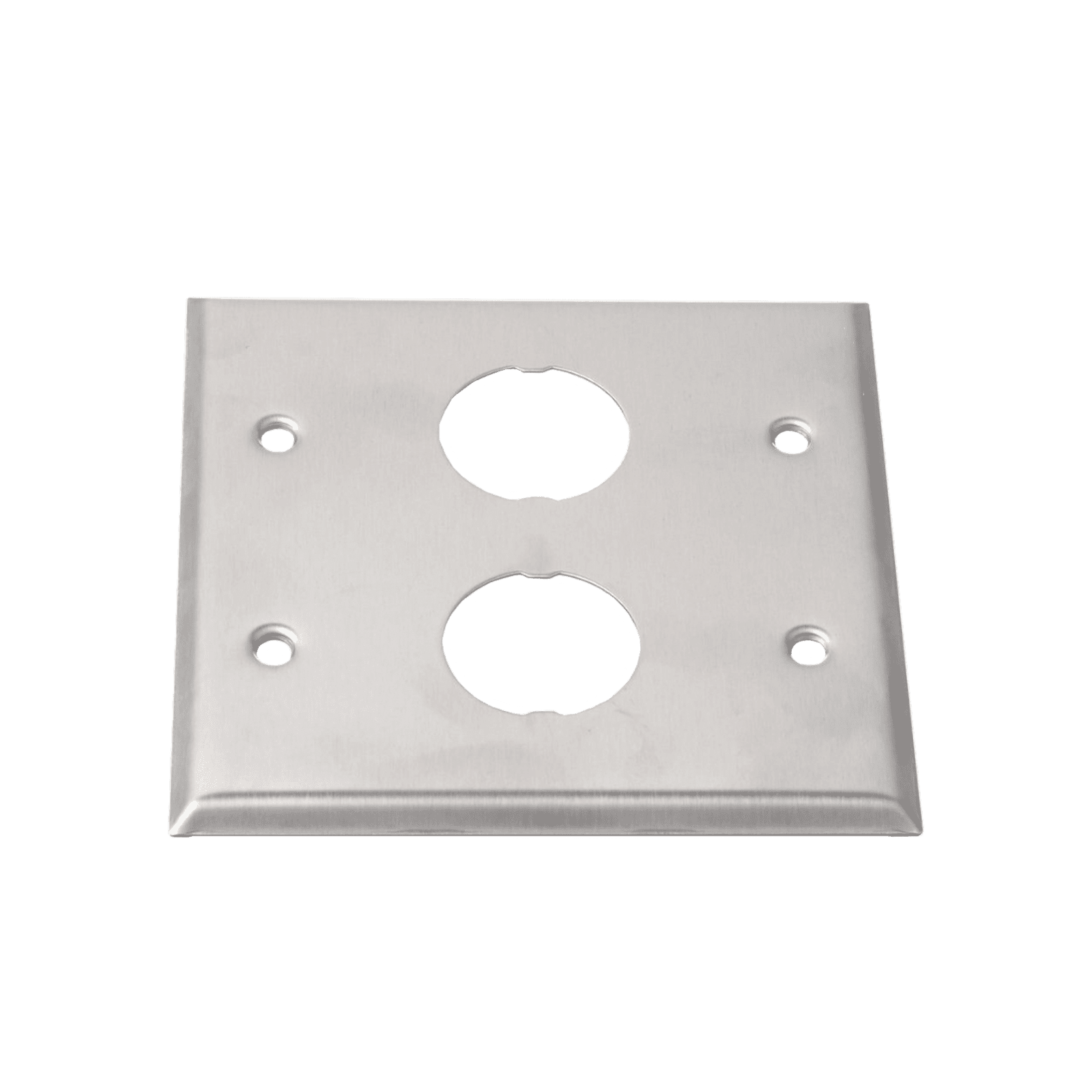Placa de Pared Doble IndustrialNet™, Para 2 Conectores Industriales, de Acero Inoxidable IAEFP2-2G - PANDUIT