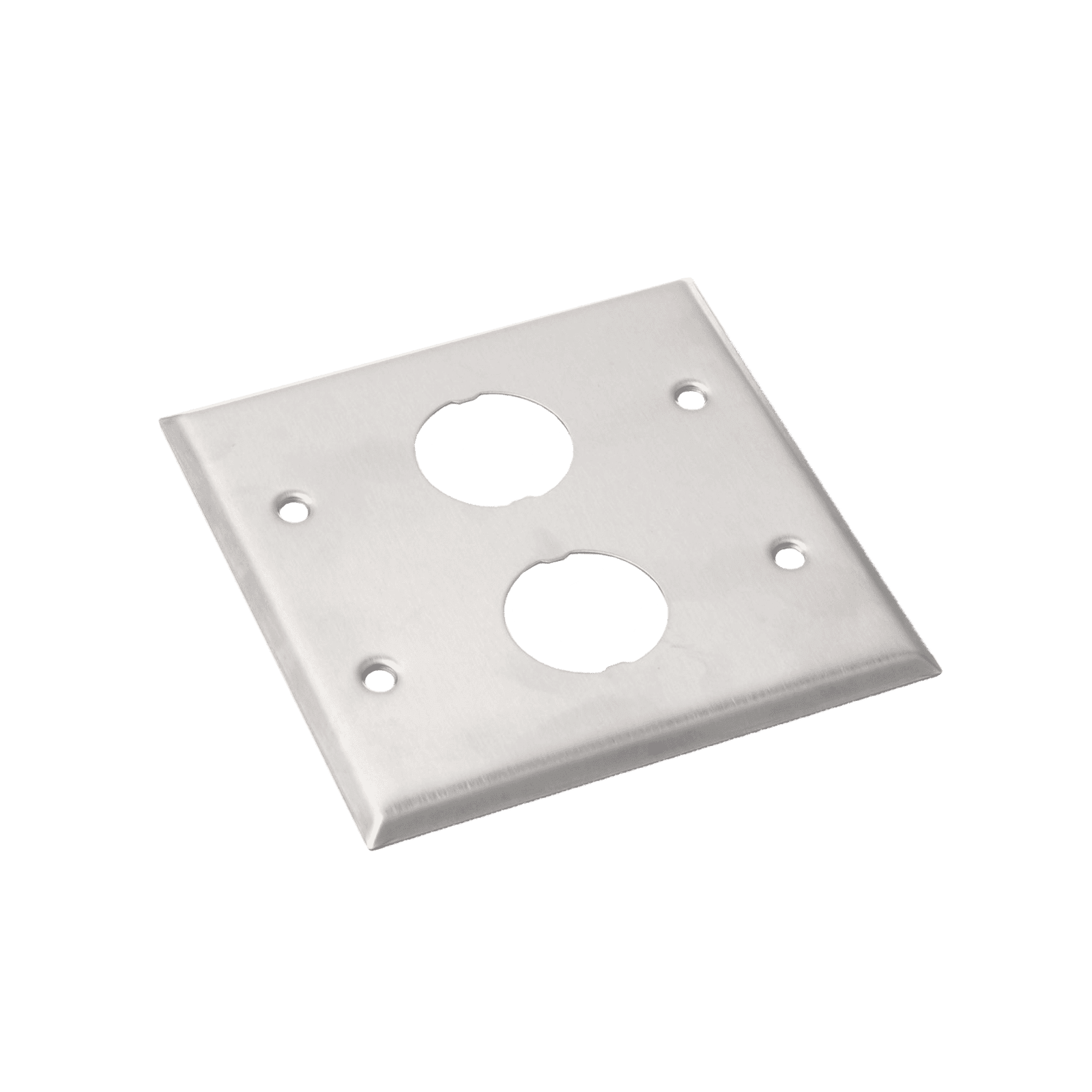 Placa de Pared Doble IndustrialNet™, Para 2 Conectores Industriales, de Acero Inoxidable IAEFP2-2G - PANDUIT
