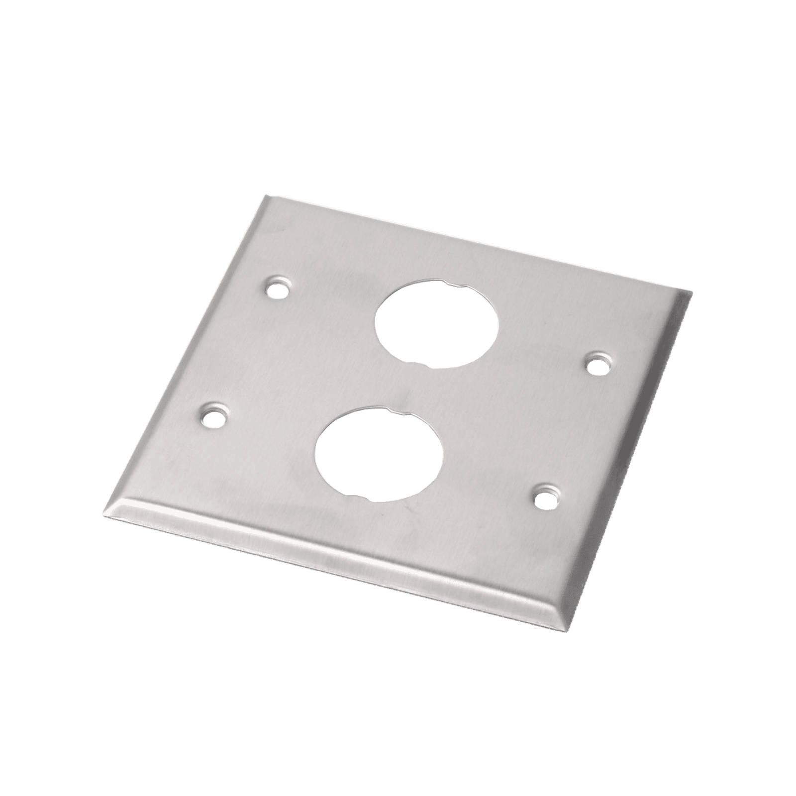 Placa de Pared Doble IndustrialNet™, Para 2 Conectores Industriales, de Acero Inoxidable IAEFP2-2G - PANDUIT