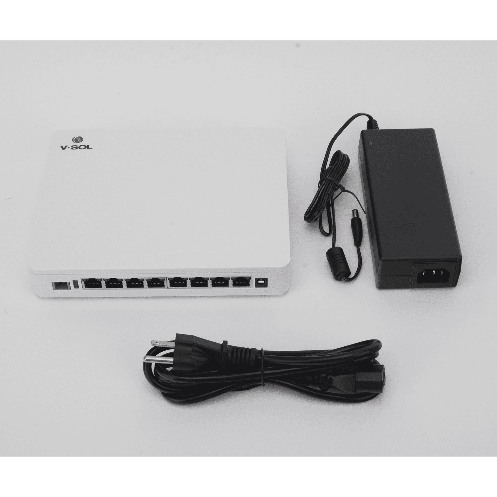 ONU Dual EPON/GPON / 8 Puertos PoE 802.3at Gigabit / Wi-Fi Doble banda 2.4 y 5 GHz / 1 Puerto SC/UPC ICT3310DPS-8G2NAC 213417 - V-SOL