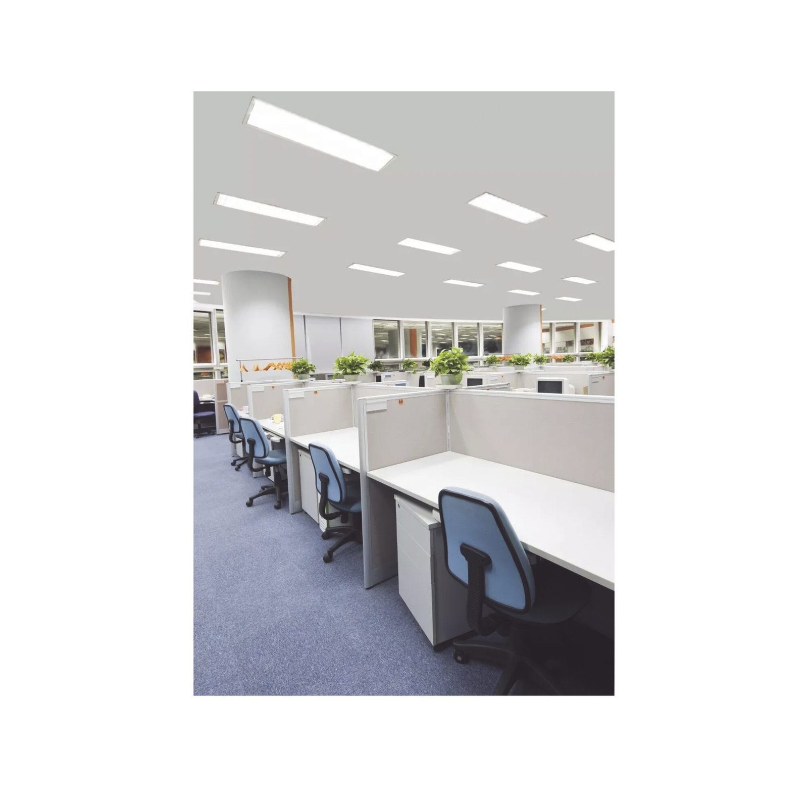 Panel LED Rectangular Empotrado o Suspendido /11195 x 95 mm / 127 Vca~60Hz / TC 6 500 °K / Ángulo de Luz de 140° JLPP-40L - JWJ