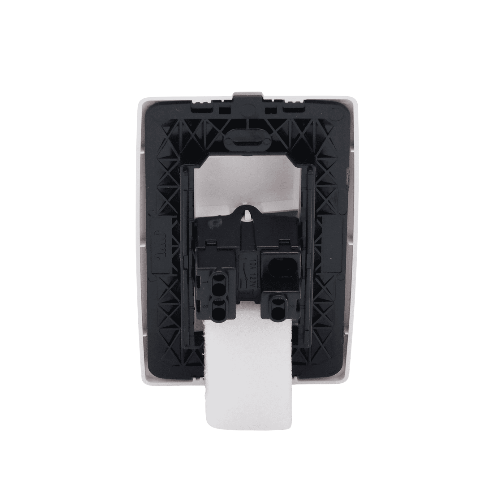 Placa con Interruptor Escalera 10 A/ 127 V CA ~ 60 Hz / 3 Módulos / Color Blanco. JTL-C7302 - JWJ