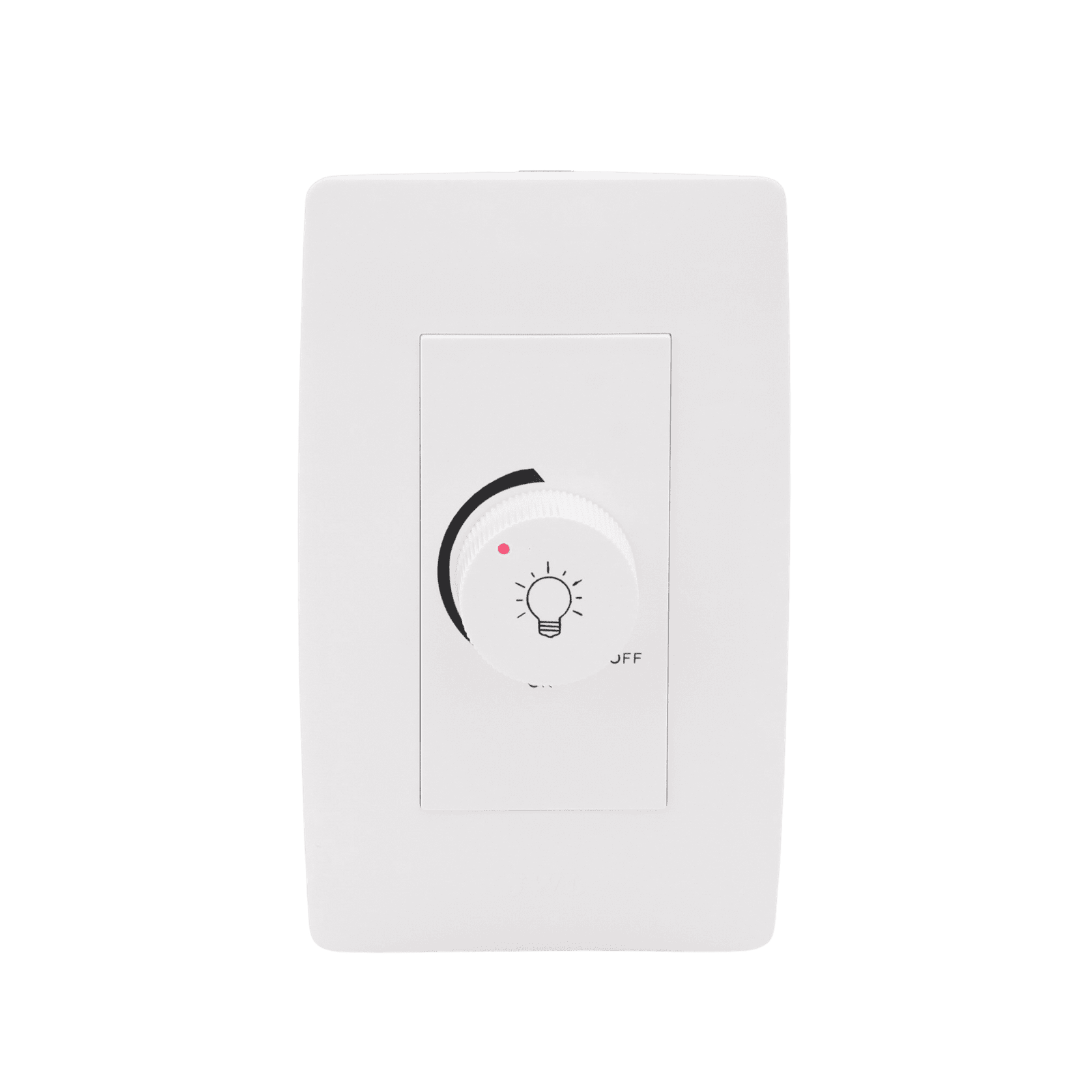 Placa con Dimmer Rotativo para Lámpara Incandescentes / 300 W 127 V CA / Color Blanco. JTL-C7329 - JWJ