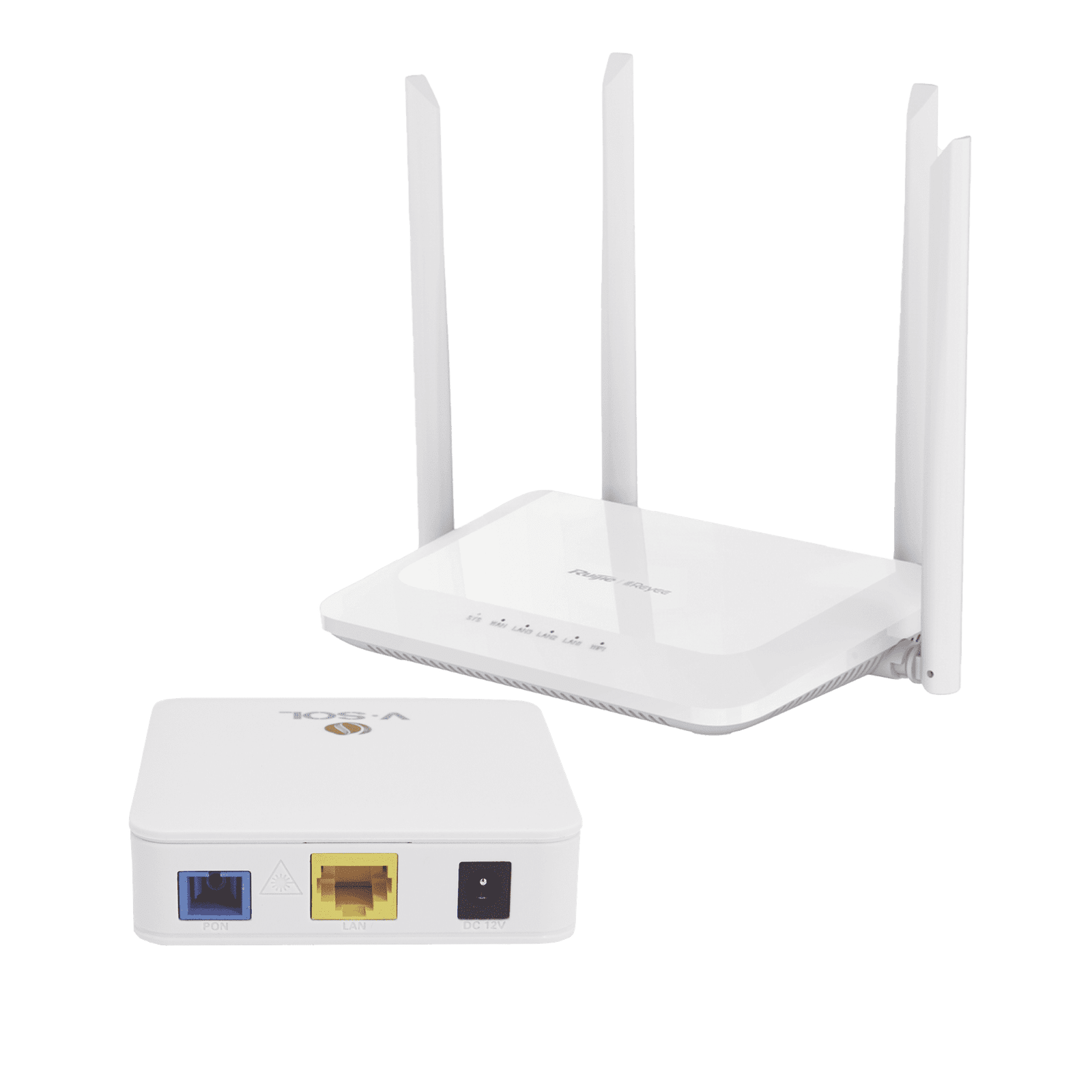 Kit 1 ONU Bridge V-Sol, Dual GPON/EPON con Router Home Mesh Ideal para distribuciones WISP de mayor cobertura Wi-Fi en Hogares y Oficinas KIT1-VPON-MESH - RUIJIE