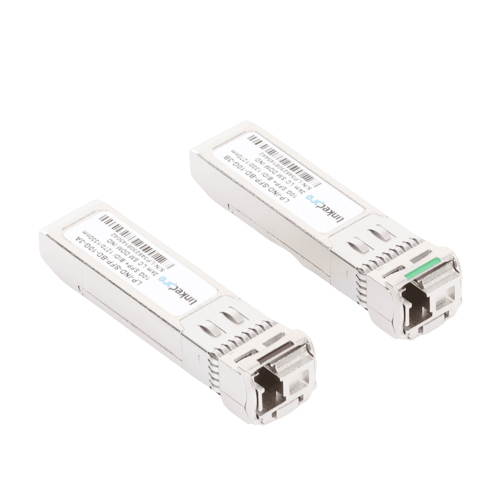 Transceptores Industriales SFP+ Bidireccionales (Mini GBIC) / Monomodo / 10 Gbps / Conector LC / Hasta 3 km de Distancia / 2 Piezas LP-IND-SFP-BD-10G-3 219430 - LINKEDPRO BY EPCOM