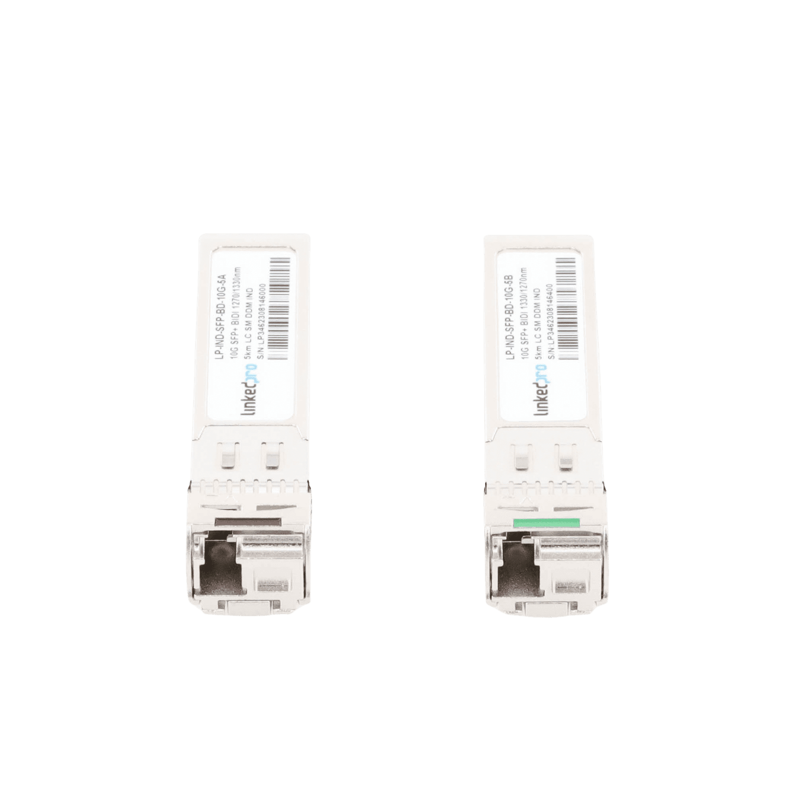 Transceptores Industriales SFP+ Bidireccionales (Mini GBIC) / Monomodo / 10 Gbps / Conector LC / Hasta 5 km de Distancia / 2 Piezas LP-IND-SFP-BD-10G-5 219431 - LINKEDPRO BY EPCOM