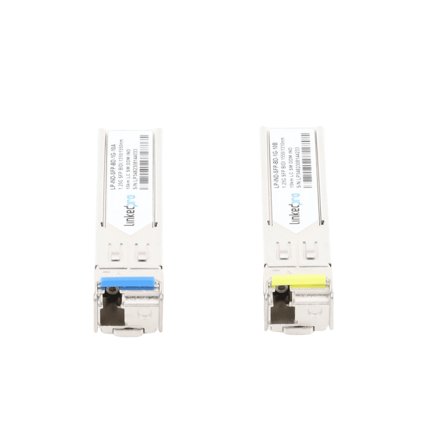 Transceptores Industriales SFP Bidireccionales (Mini GBIC) / Monomodo / 1.25 Gbps / Conector LC / Hasta 10 km de Distancia / 2 Piezas LP-IND-SFP-BD-1G-10 219428 - LINKEDPRO BY EPCOM
